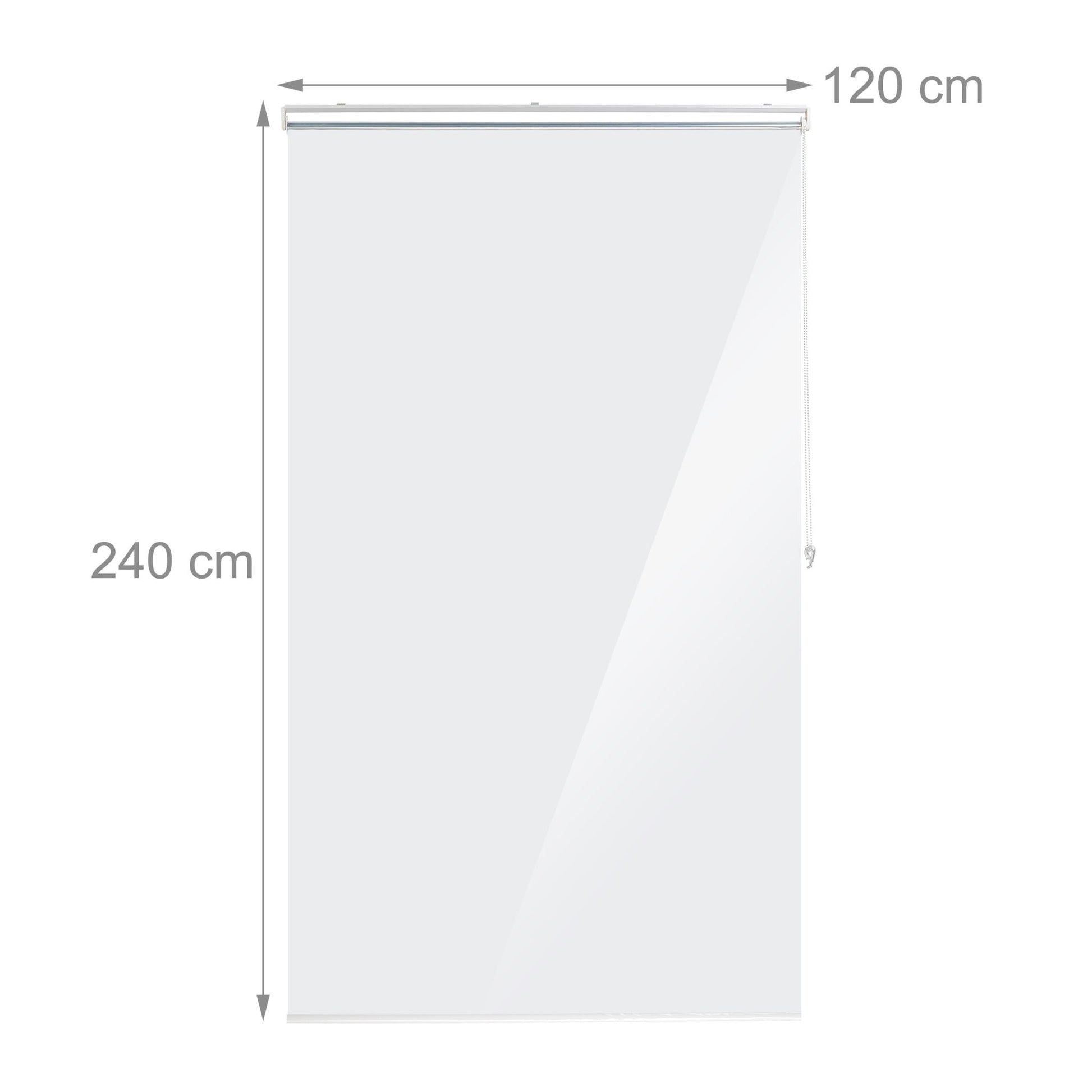 Duschrollo Transparent von Relaxdays