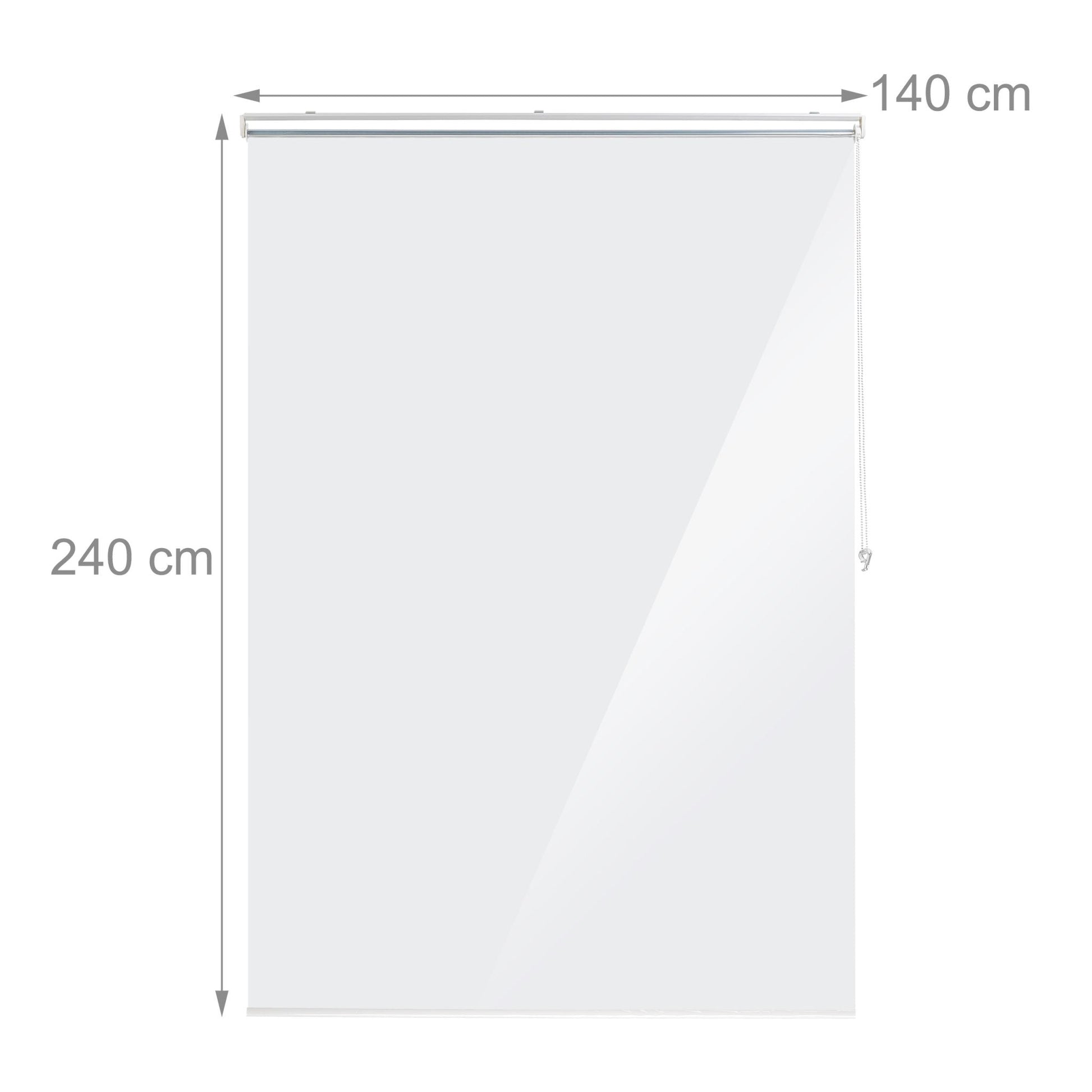 Duschrollo Transparent von Relaxdays
