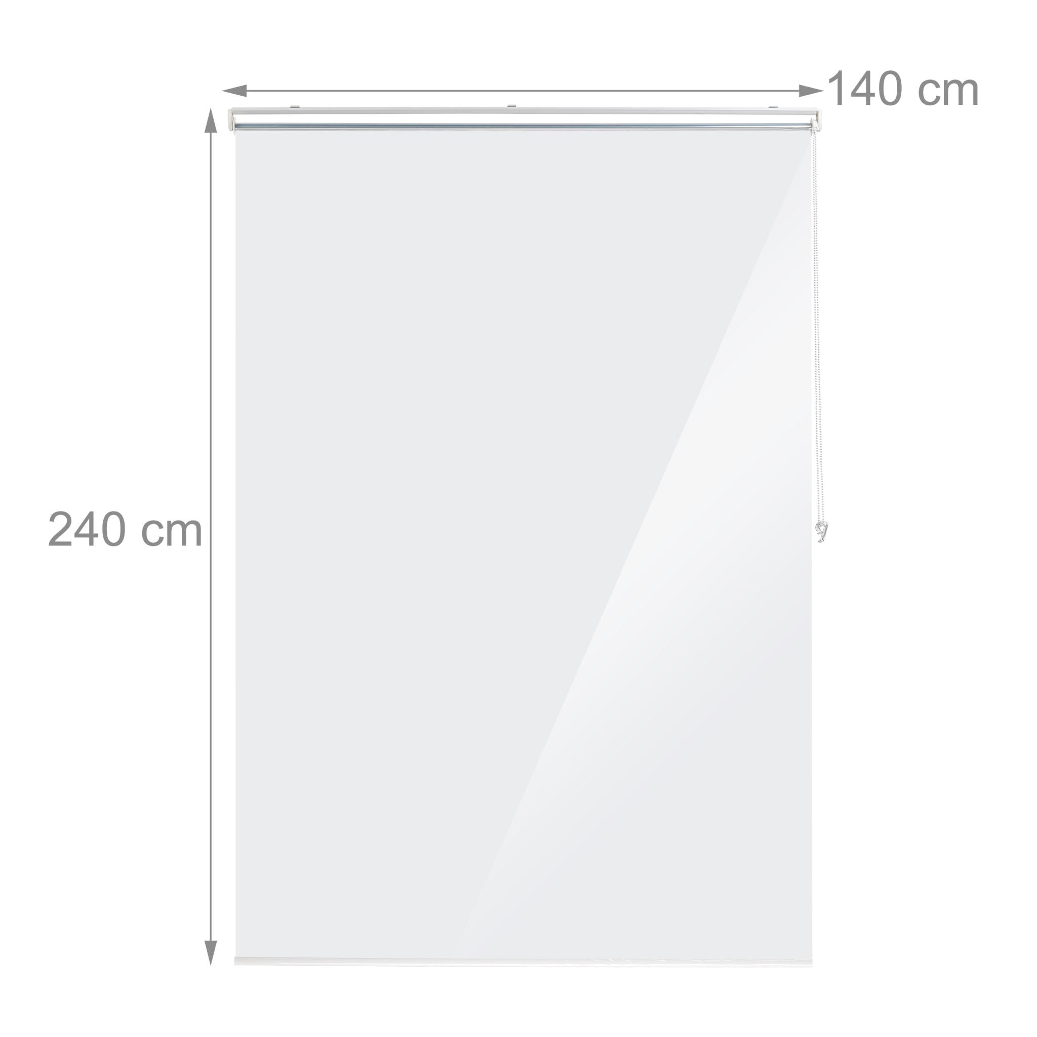 Duschrollo Transparent von Relaxdays