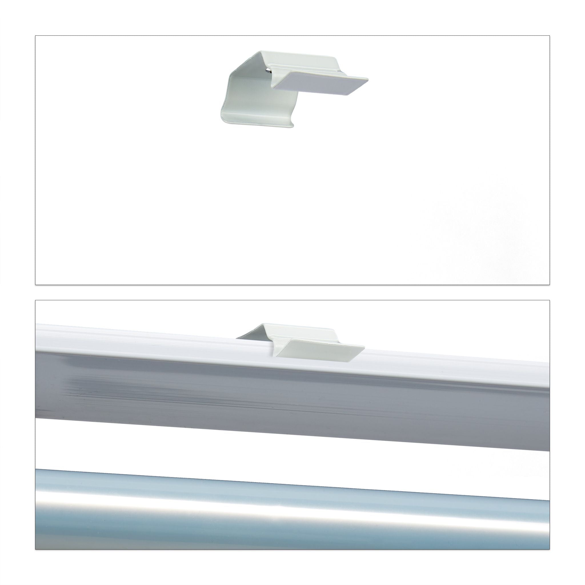 Duschrollo Transparent von Relaxdays