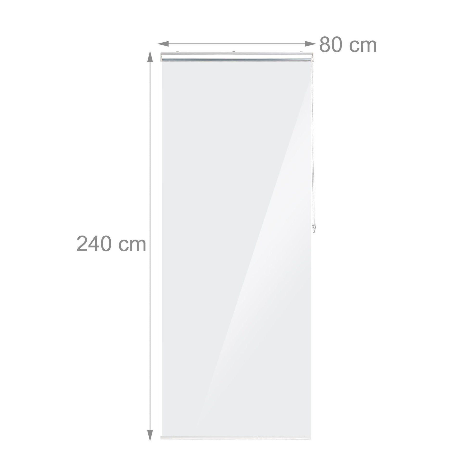 Duschrollo Transparent von Relaxdays