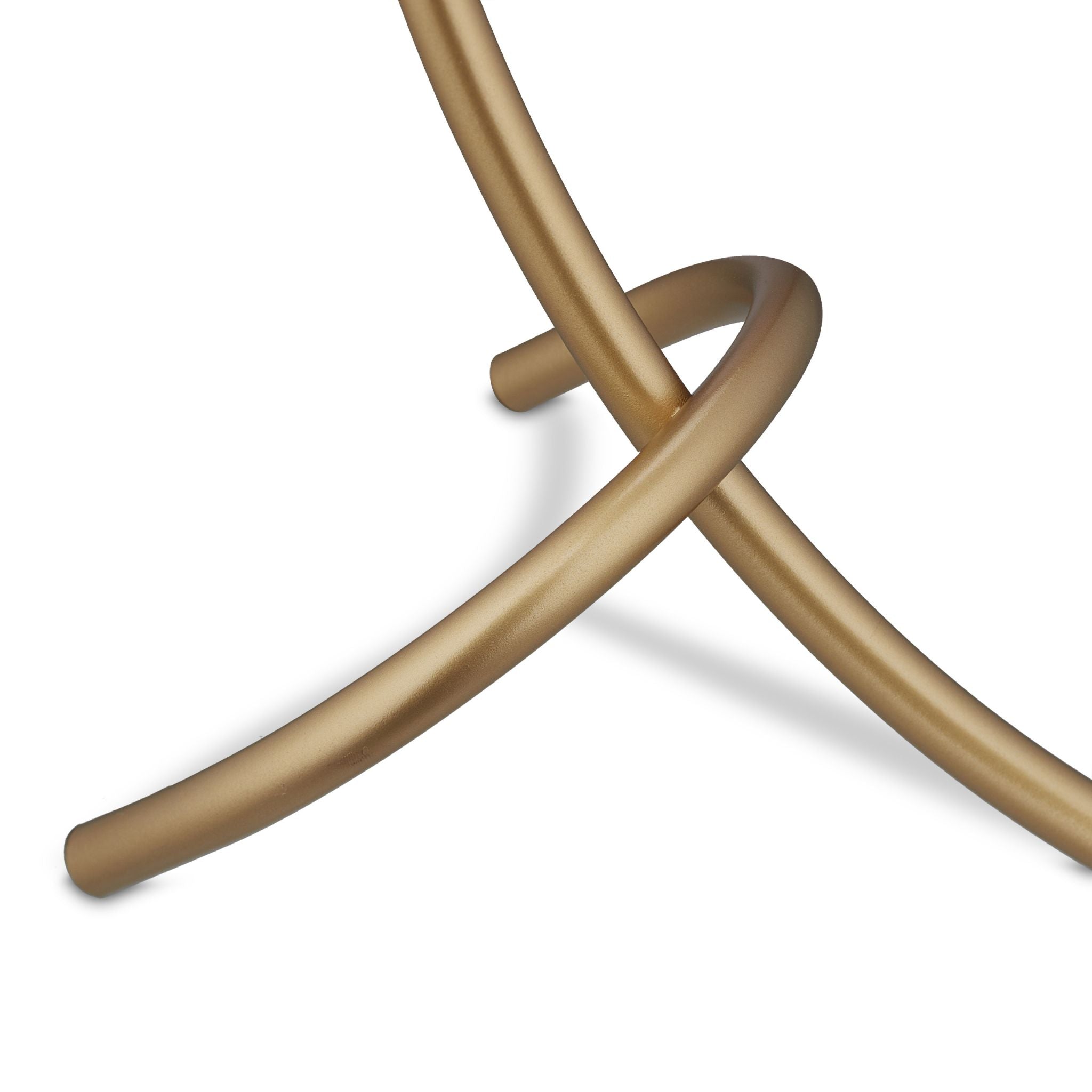 Tischlampe Kugel geschwungen Weiss-Gold von Relaxdays