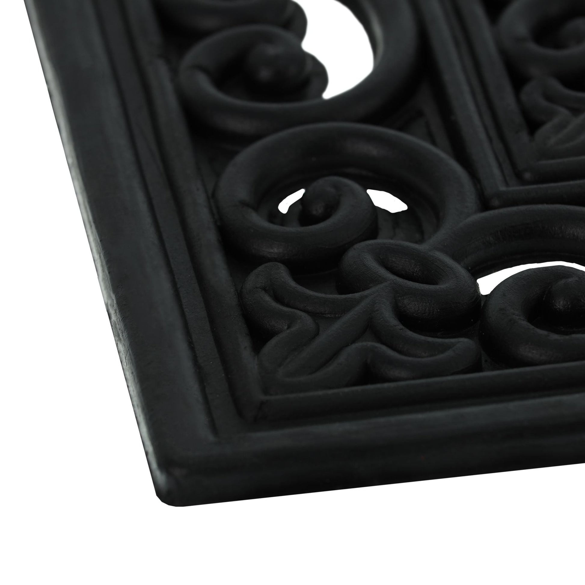 Stufenmatte Gummi Schwarz von Relaxdays