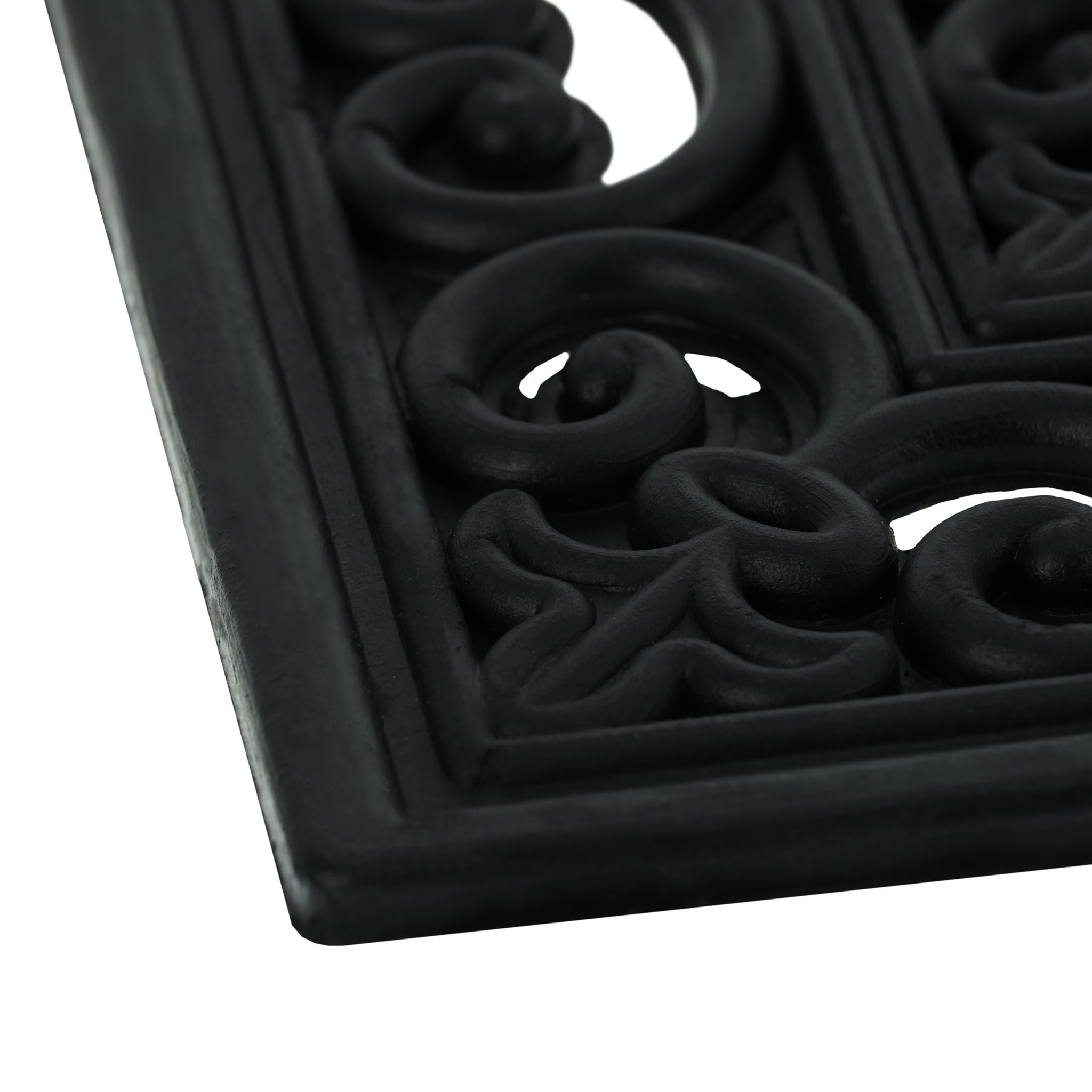 Stufenmatte Gummi Schwarz von Relaxdays
