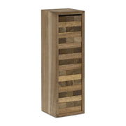 Wackelturm mit Holzkiste Braun von Relaxdays