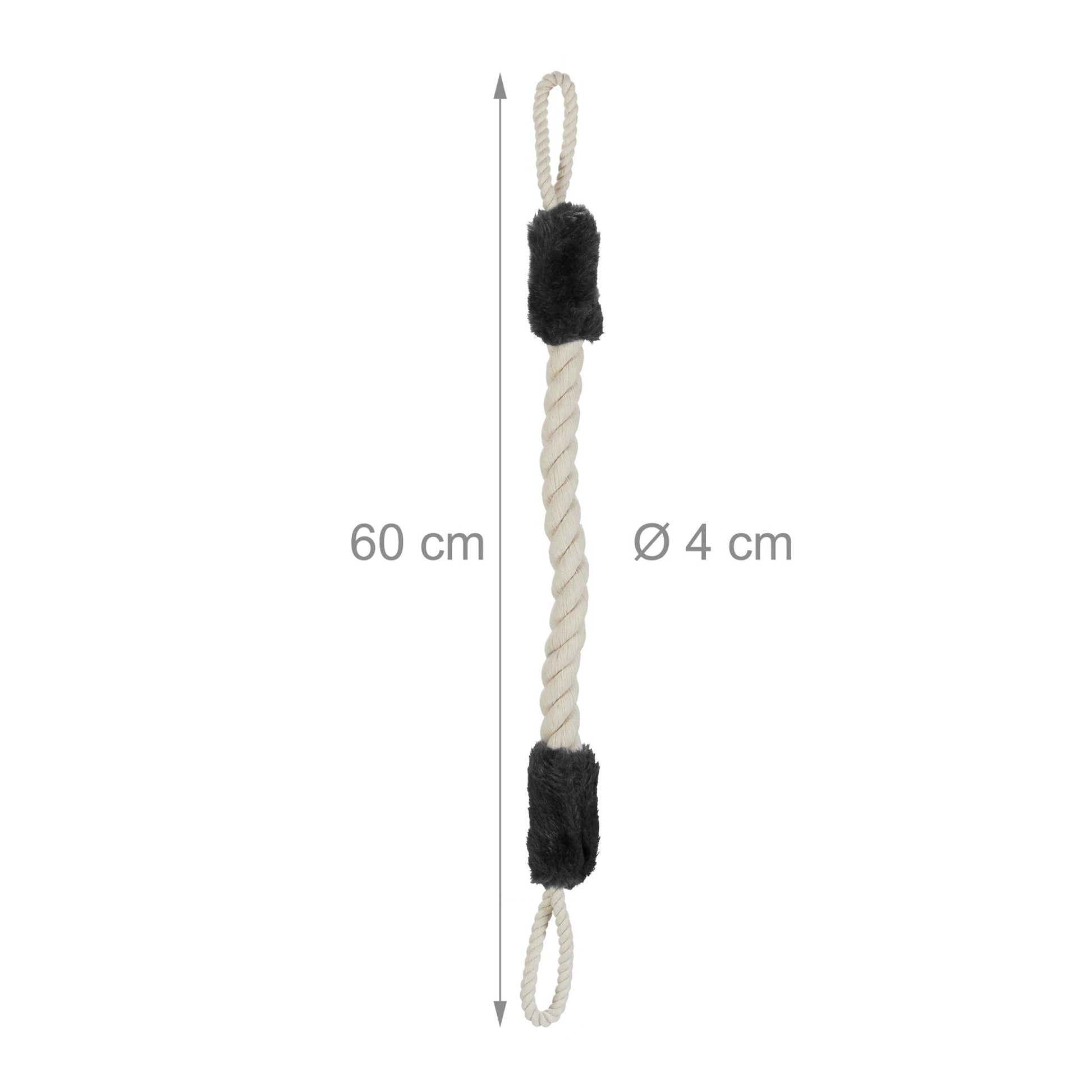 Türkordel Klemmschutz 2er-Set Beige-Schwarz von Relaxdays