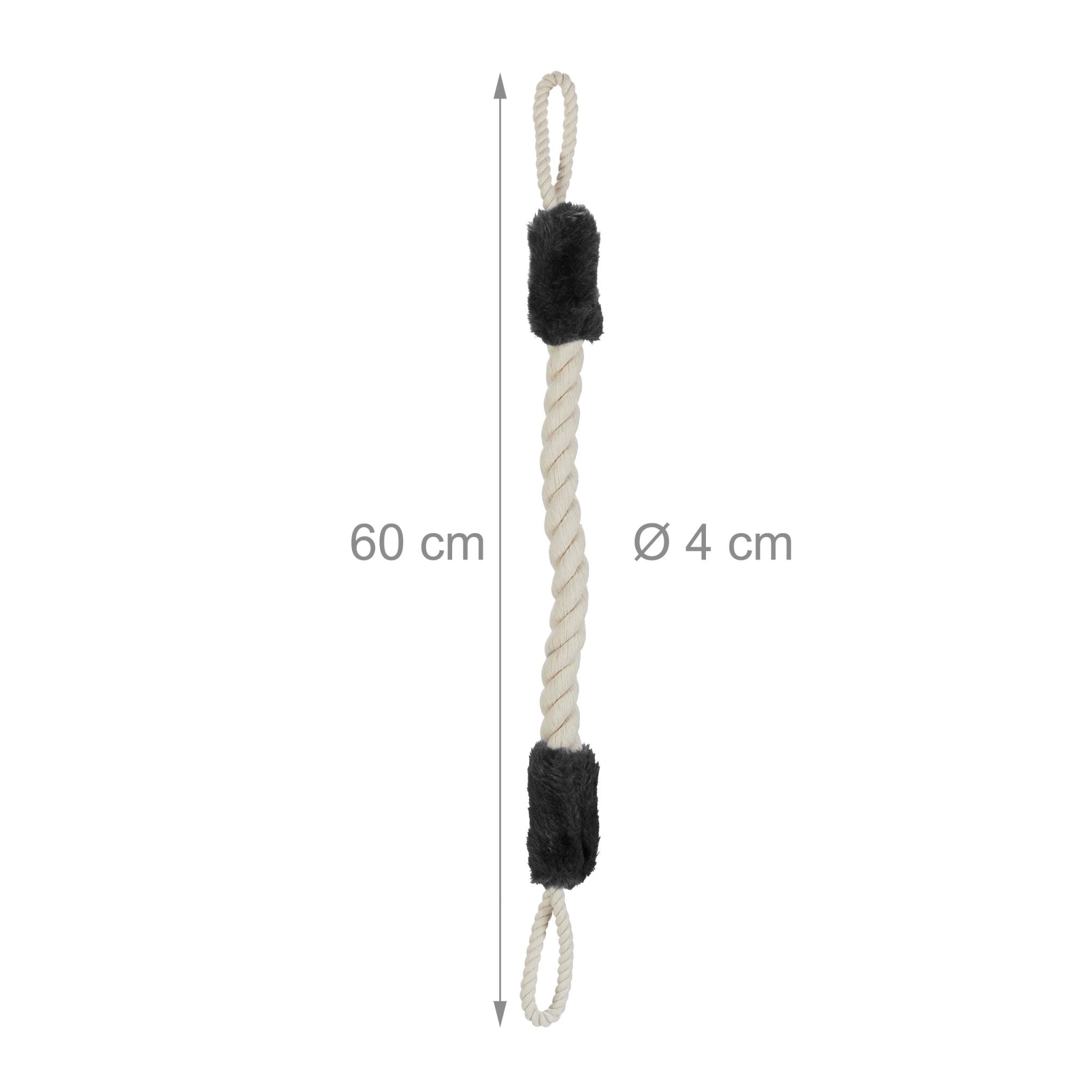 Türkordel Klemmschutz 2er-Set Beige-Schwarz von Relaxdays