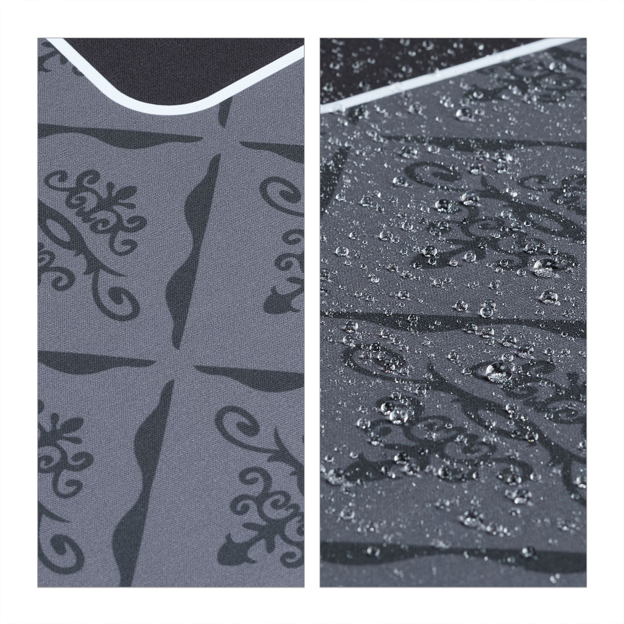 Pokermatte 100x60 Anthrazit-Weiss-Schwarz von Relaxdays