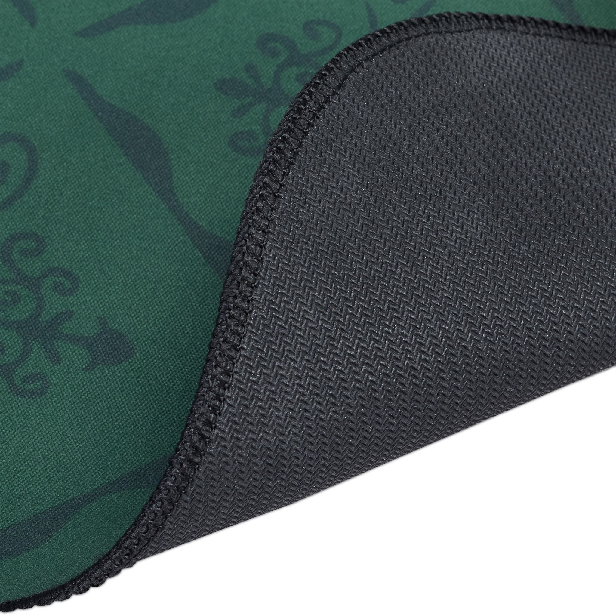 Pokermatte 180x90 Weiss-Dunkelgrün-Schwarz von Relaxdays