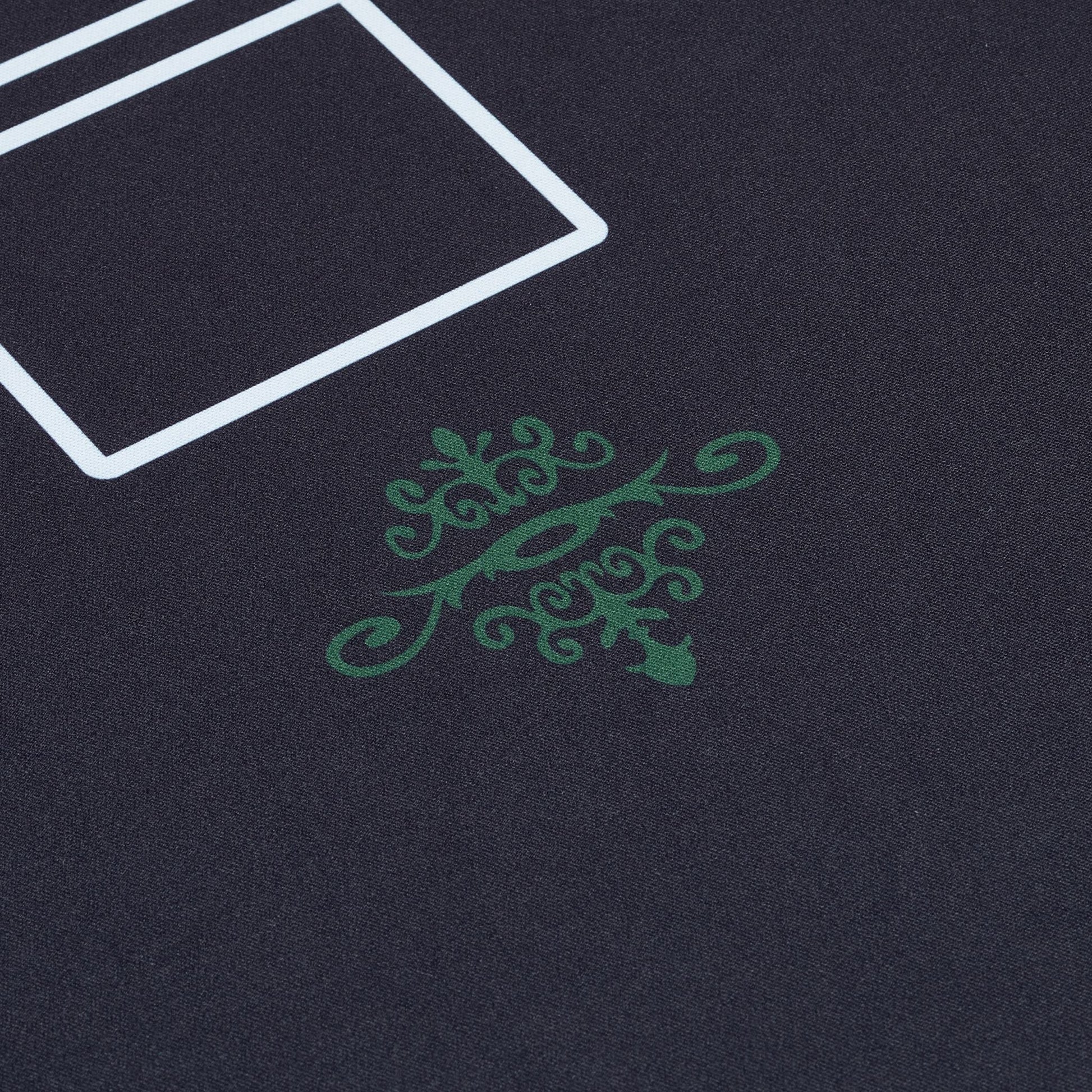 Pokermatte 180x90 Weiss-Dunkelgrün-Schwarz von Relaxdays