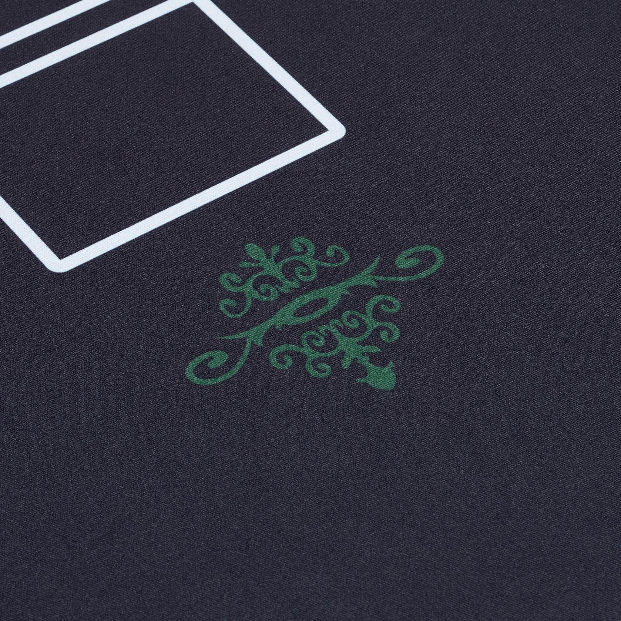 Pokermatte 180x90 Weiss-Dunkelgrün-Schwarz von Relaxdays