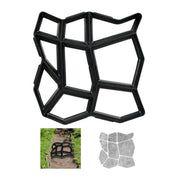 Pflasterform 9 Kammern 42 x 42cm Schwarz von Relaxdays