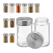 Gewürzstreuer 12er-Set Silber-Transparent von Relaxdays