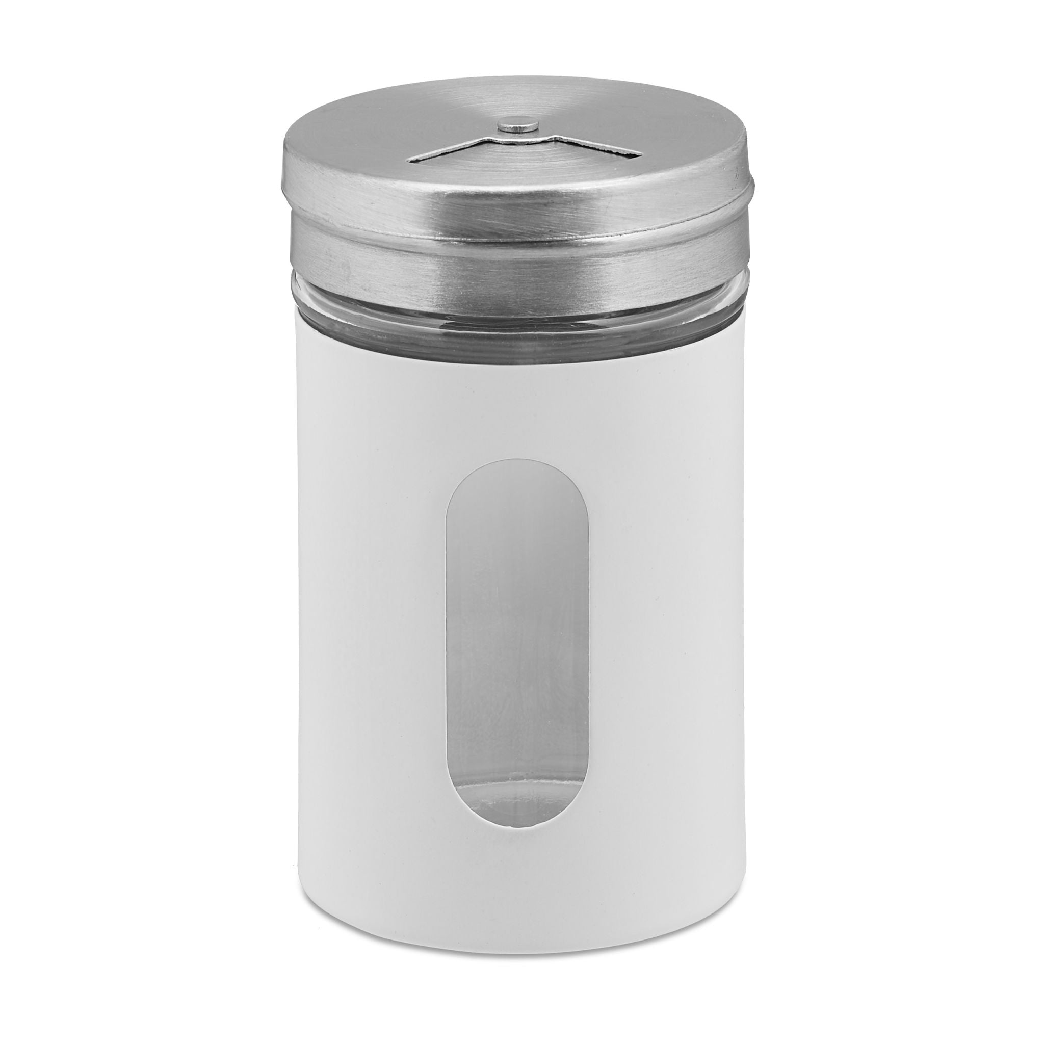 Gewürzstreuer 12er-Set Weiss-Silber-Transparent von Relaxdays