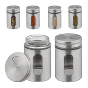 Gewürzstreuer XL 6er-Set Silber-Transparent von Relaxdays