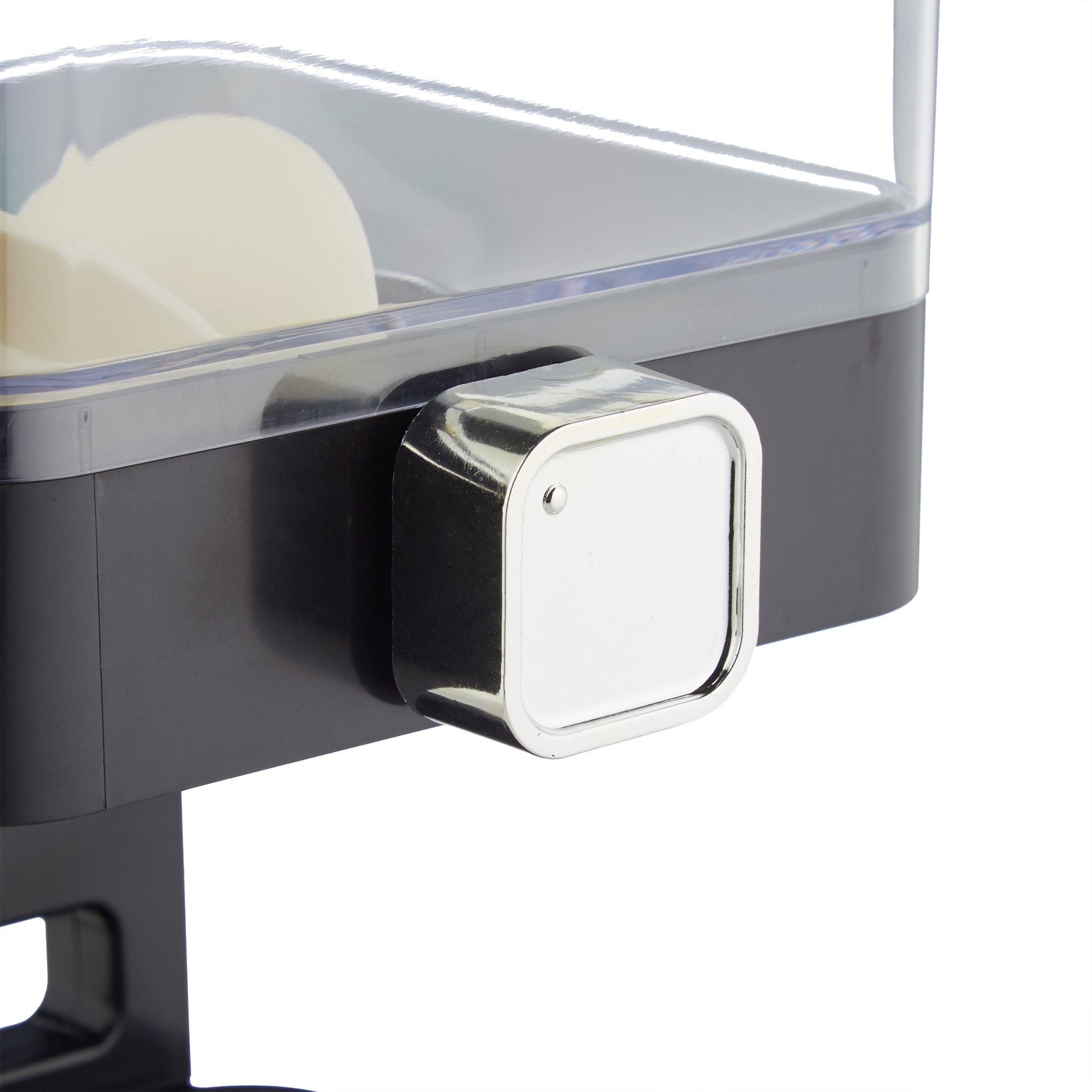 Doppelter Müslispender Schwarz-Silber-Transparent von Relaxdays