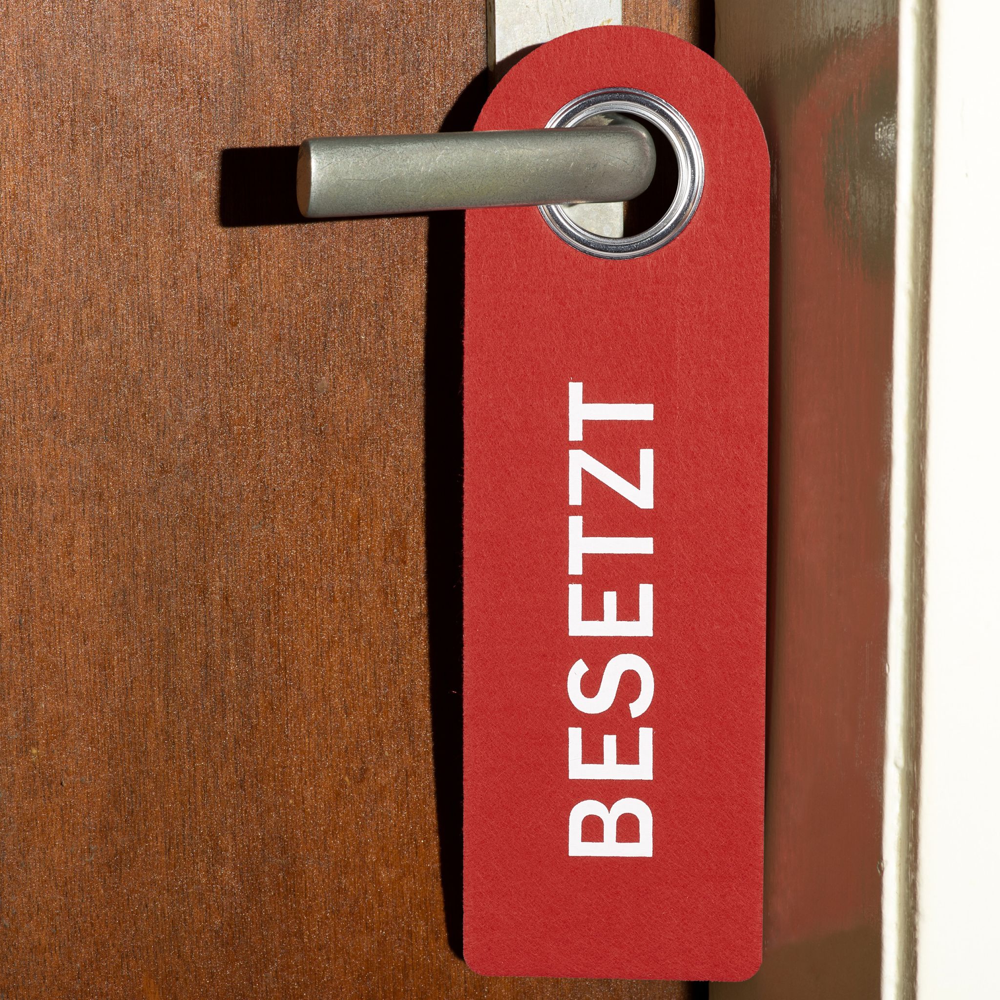 Türschild Besetzt Frei 3er-Set Weiss-Grün-Rot von Relaxdays