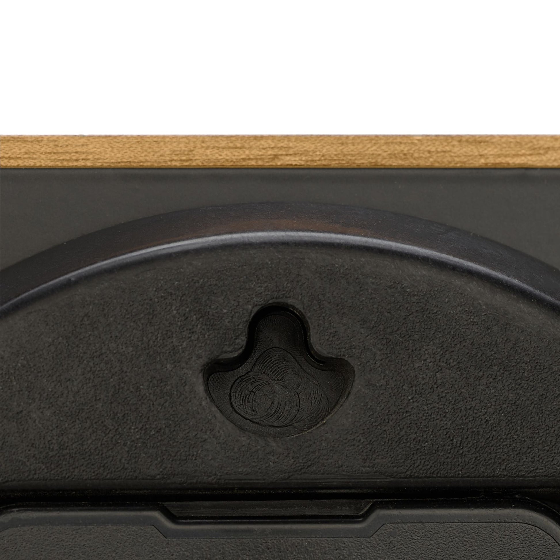 Wanduhr Holzoptik Hellbraun-Schwarz von Relaxdays