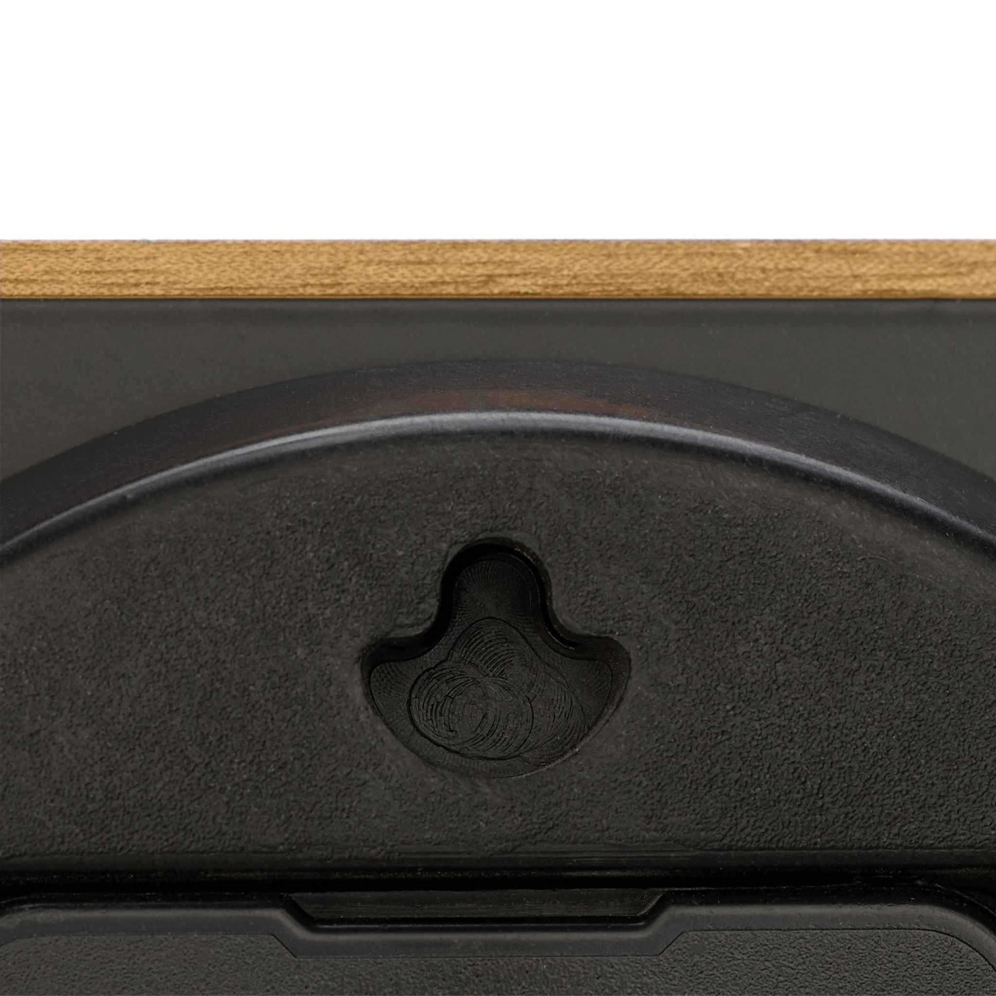 Wanduhr Holzoptik Hellbraun-Schwarz von Relaxdays
