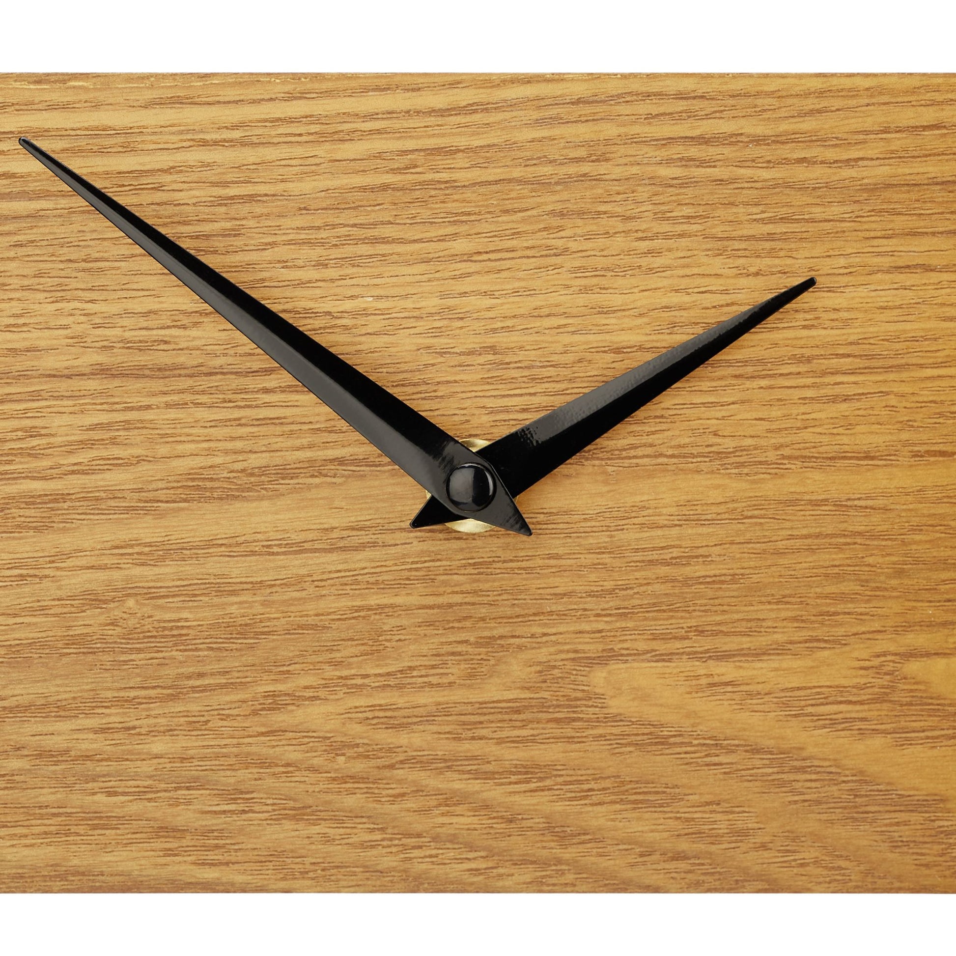 Wanduhr Holzoptik Hellbraun-Schwarz von Relaxdays
