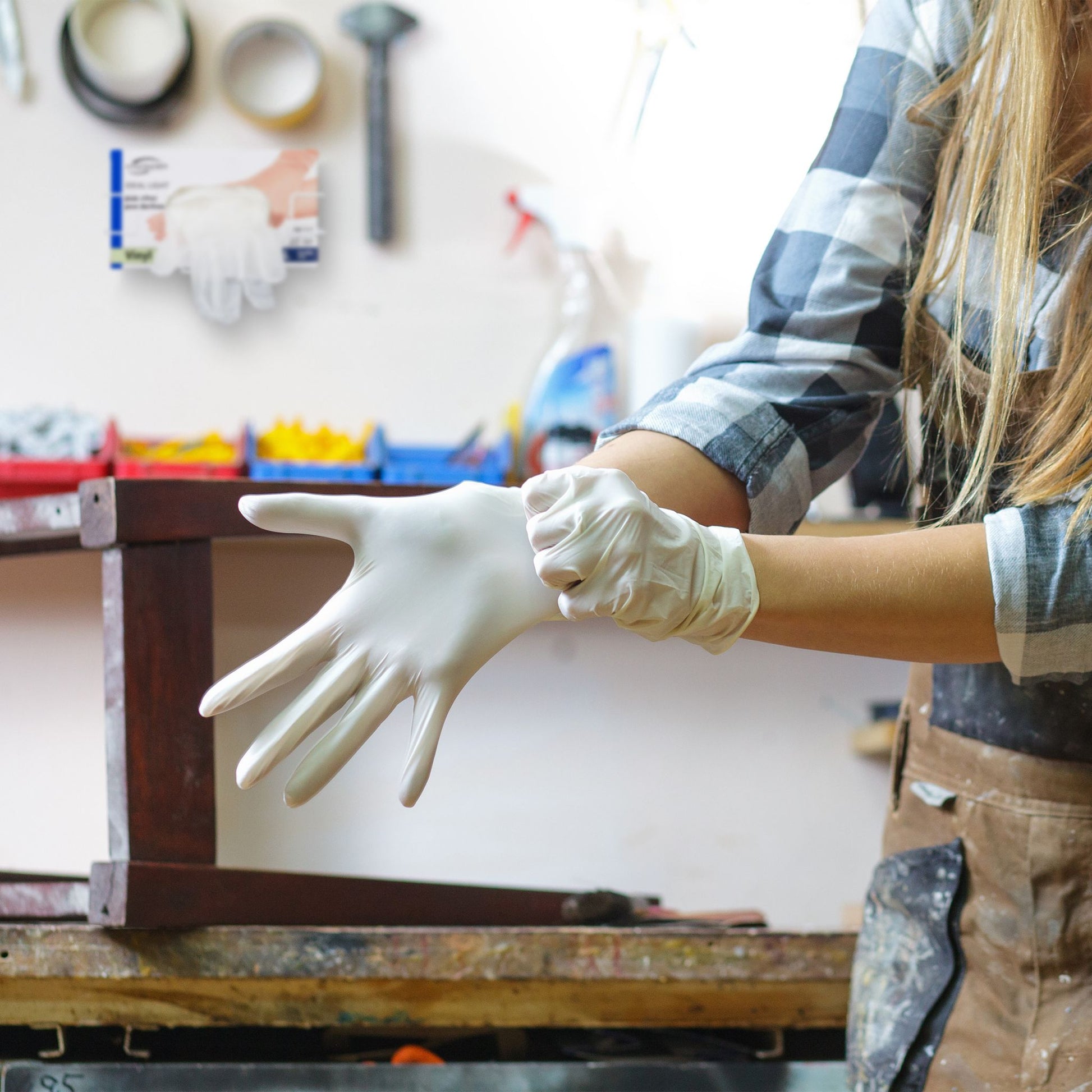Handschuhspender 2er-Set Weiss von Relaxdays