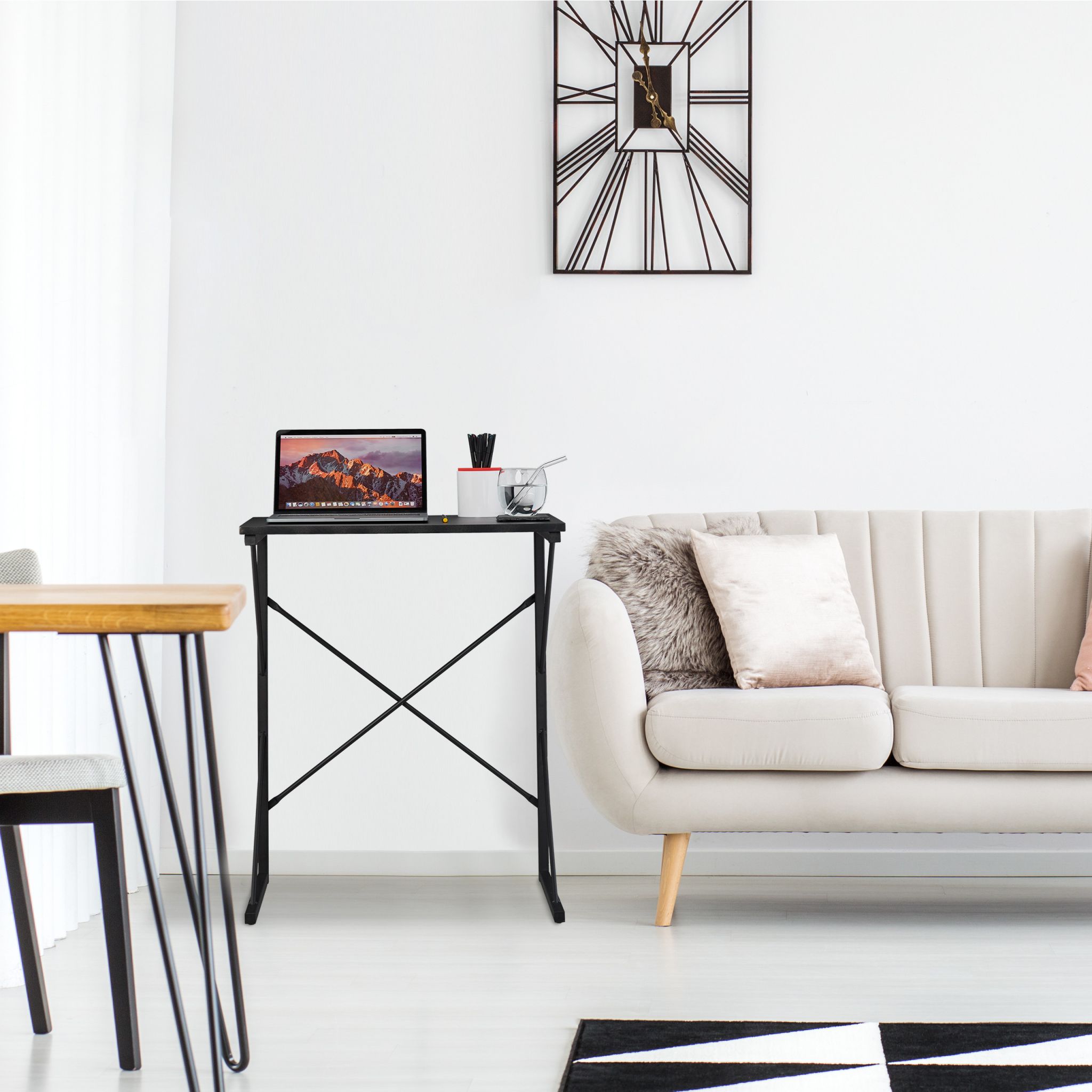 Schreibtisch klein Schwarz von Relaxdays