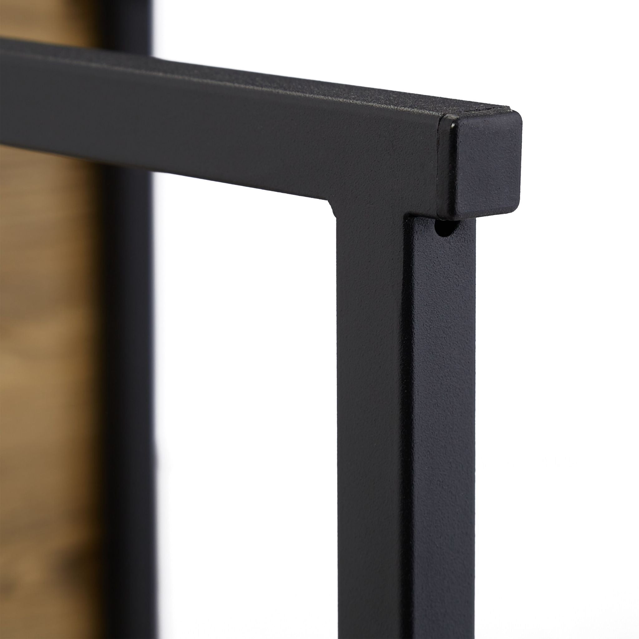 Beistelltisch 2er-Set Holzoptik Braun-Schwarz von Relaxdays
