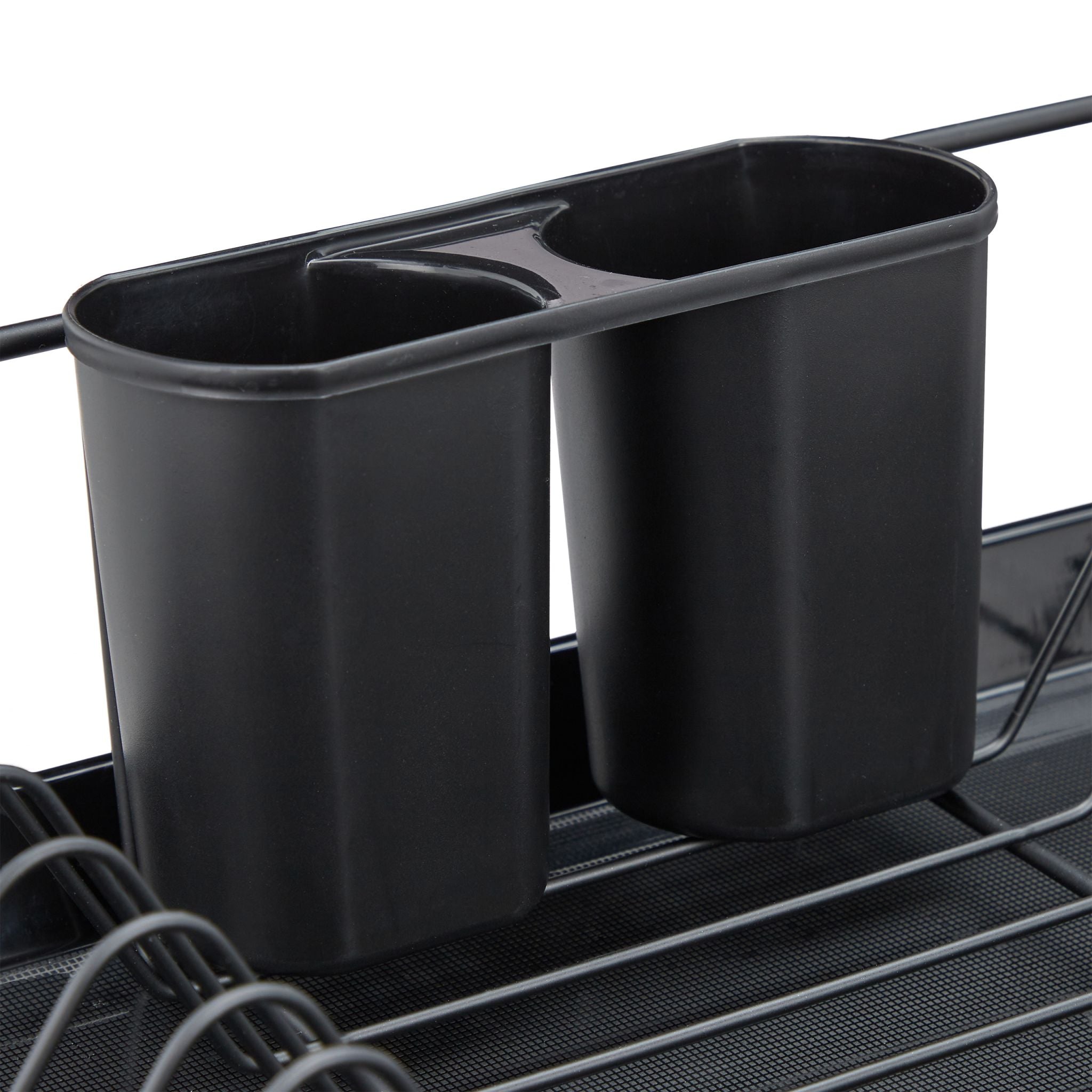 Abtropfgestell mit Auffangschale Schwarz von Relaxdays