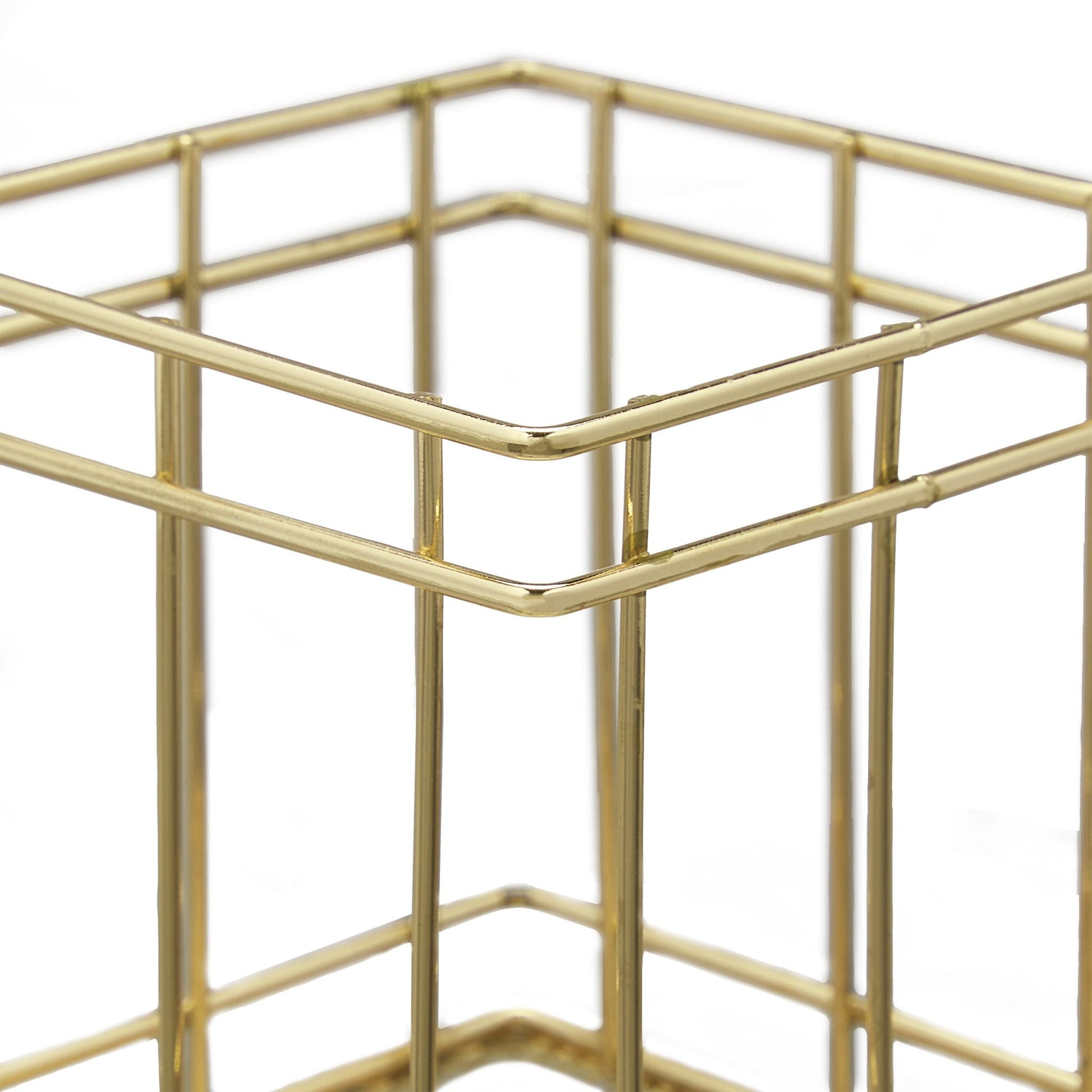 Stiftehalter eckig Gold von Relaxdays