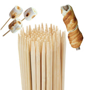 Stockbrot Spiesse 100er-Set extra lang Hellbraun von Relaxdays