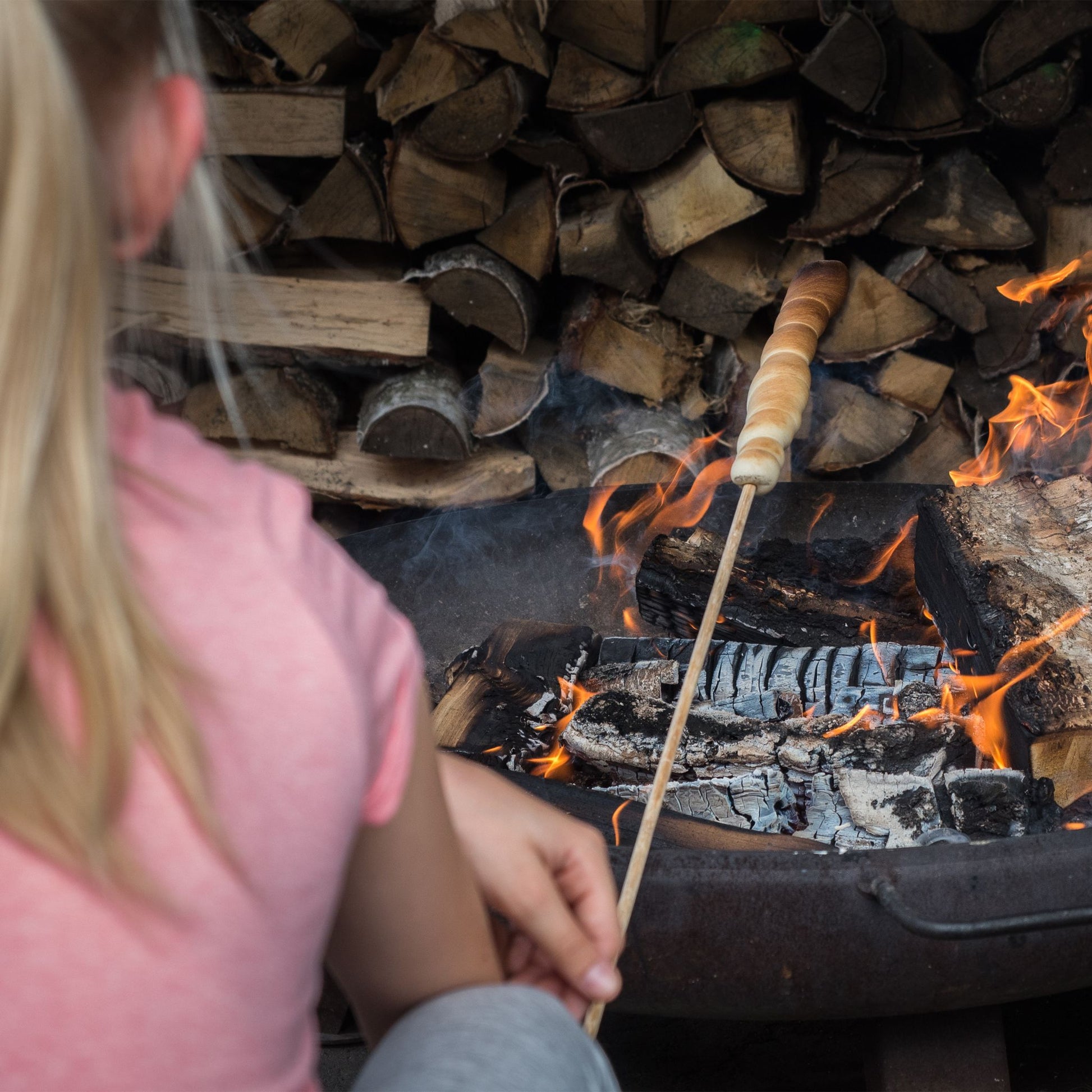 Stockbrot Spiesse 100er-Set extra lang Hellbraun von Relaxdays