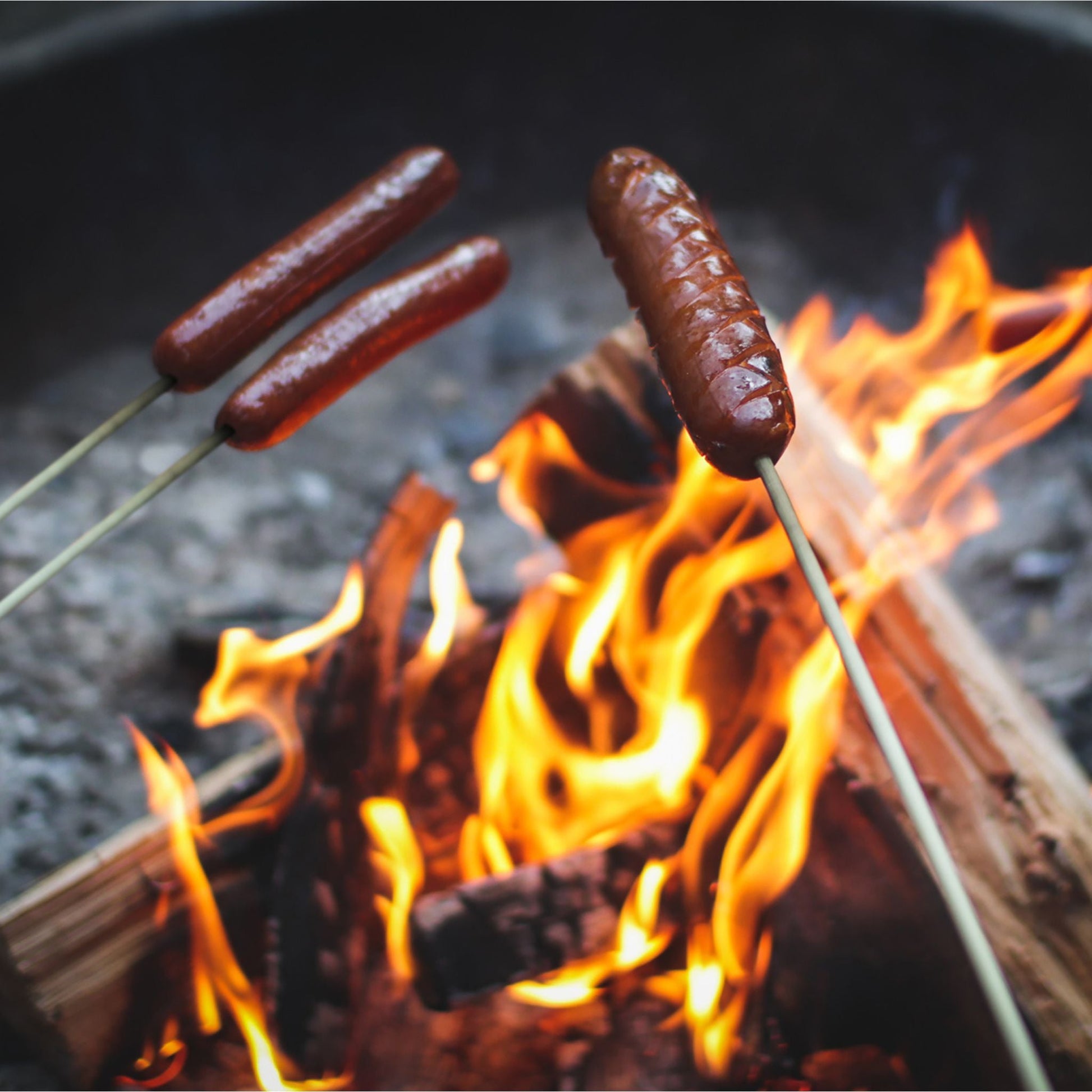 Stockbrot Spiesse 100er-Set extra lang Hellbraun von Relaxdays
