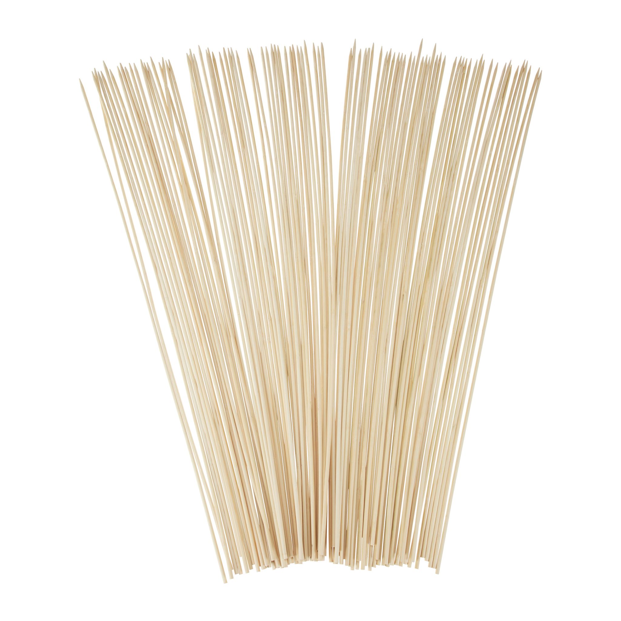 Stockbrot Spiesse 100er-Set extra lang Hellbraun von Relaxdays