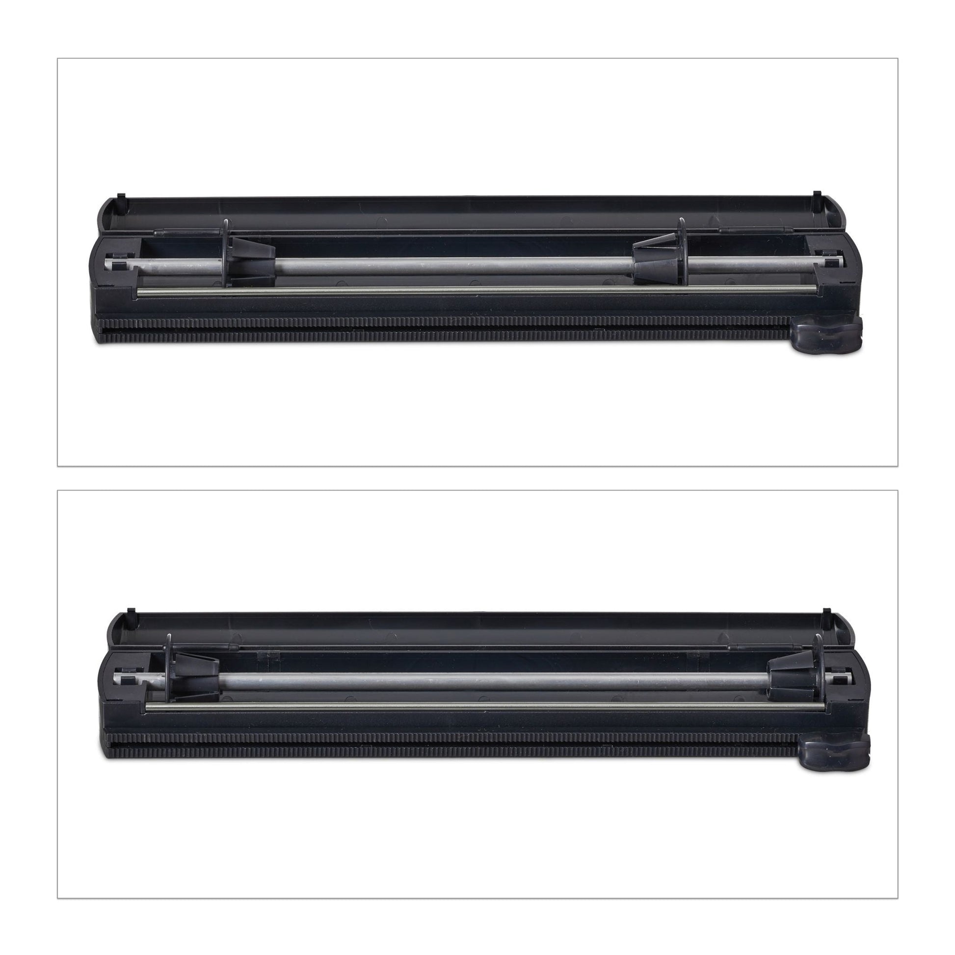Folienschneider 2er-Set schwarz Schwarz von Relaxdays