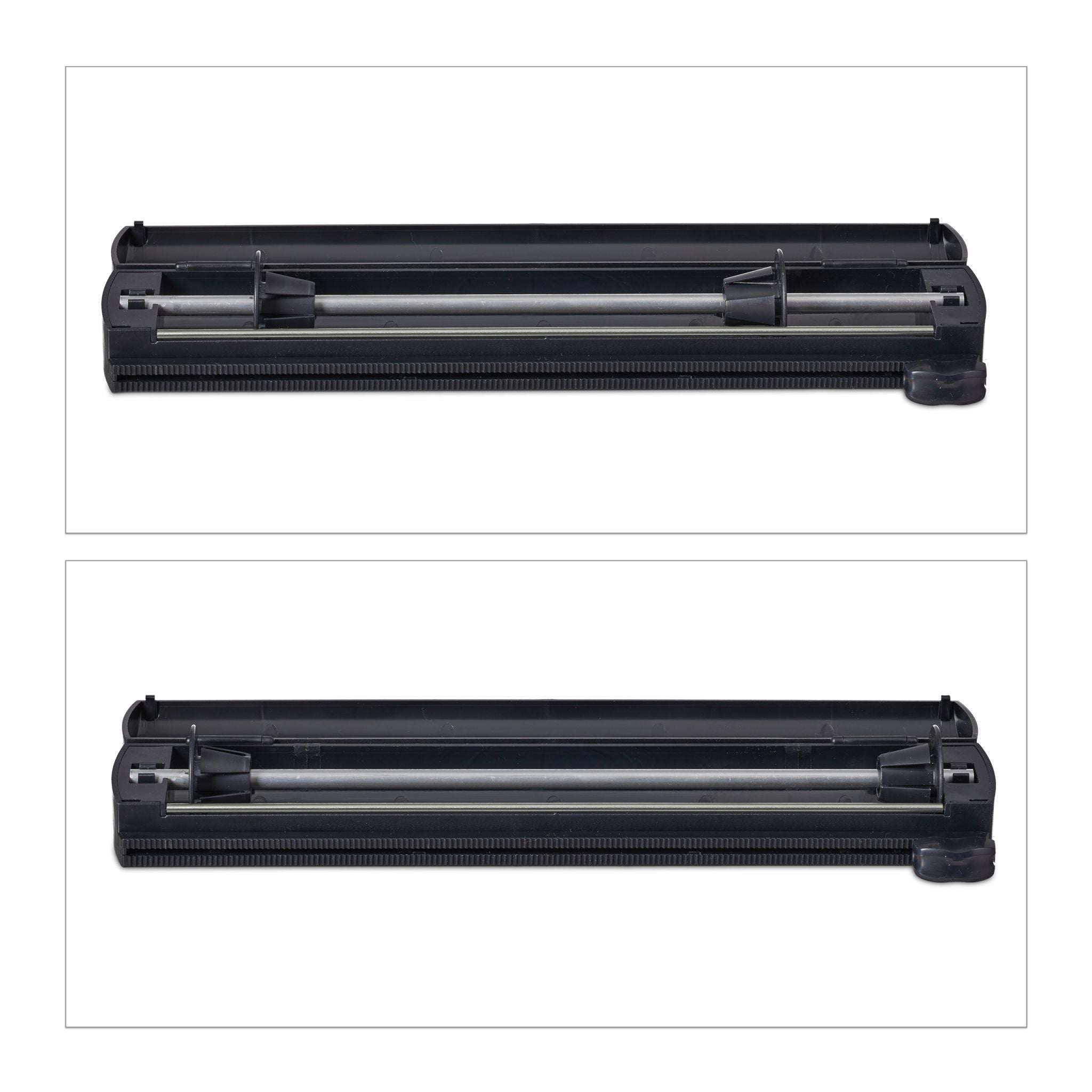 Folienschneider 2er-Set schwarz Schwarz von Relaxdays