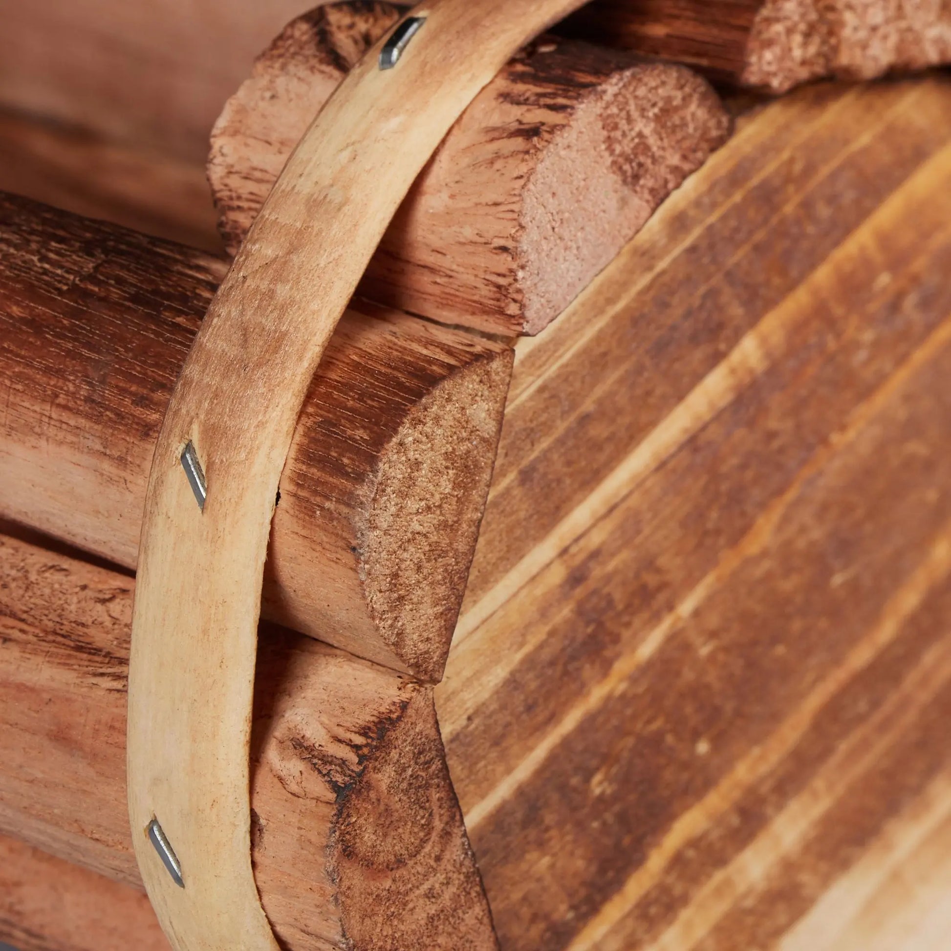 Pflanzengefäss Holz 2er-Set Braun von Relaxdays
