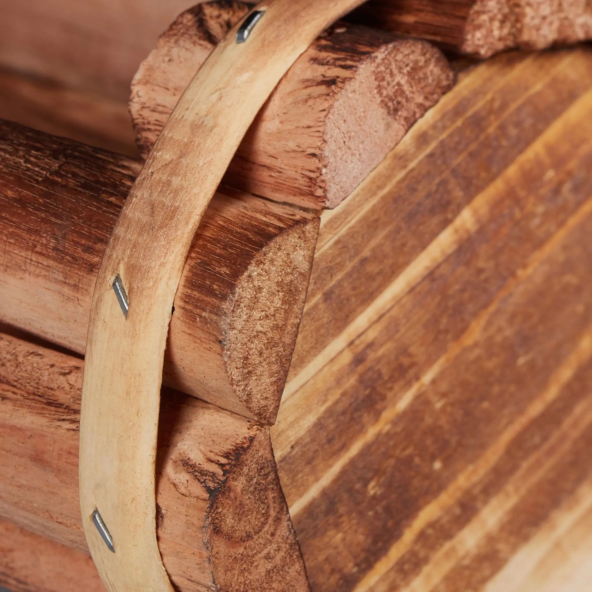 Pflanzengefäss Holz 2er-Set Braun von Relaxdays