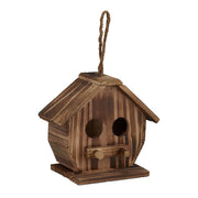 Deko Vogelhaus Holz Braun von Relaxdays