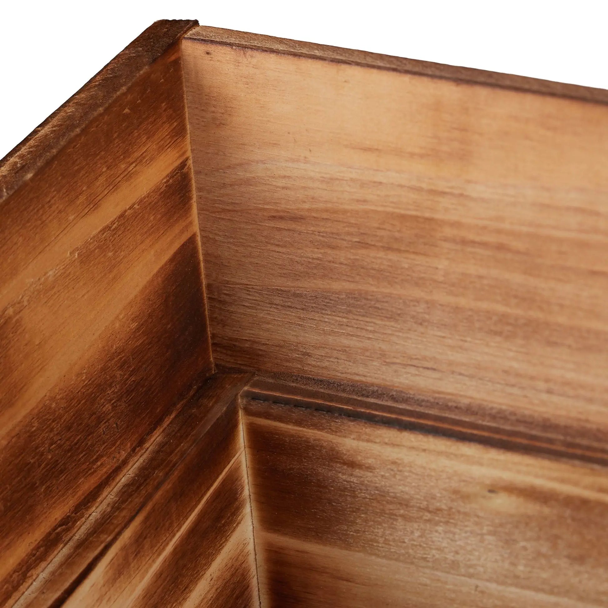 Blumentopf Holz 3er-Set Hellbraun von Relaxdays