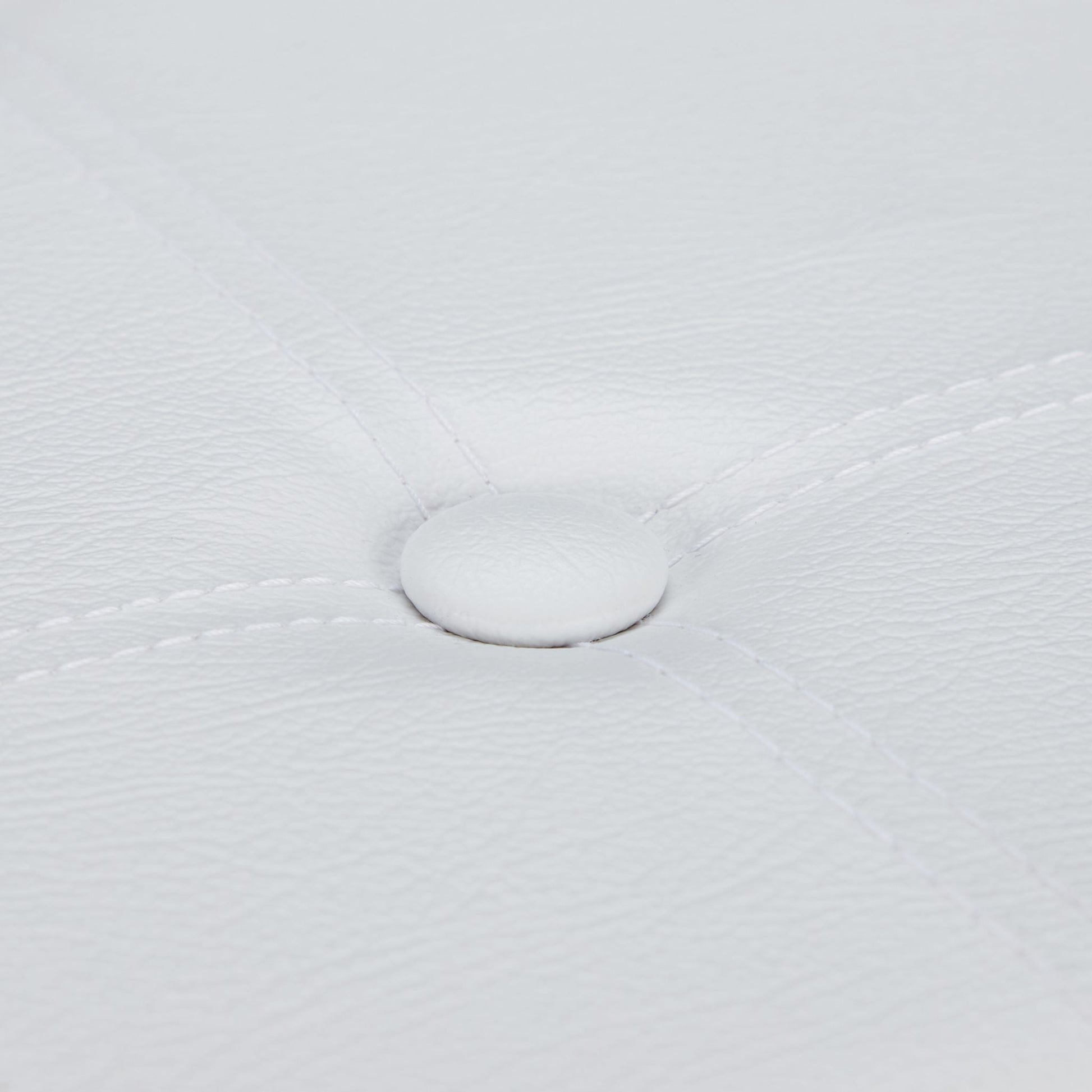 Kunstleder Sitzhocker mit Stauraum Weiss von Relaxdays