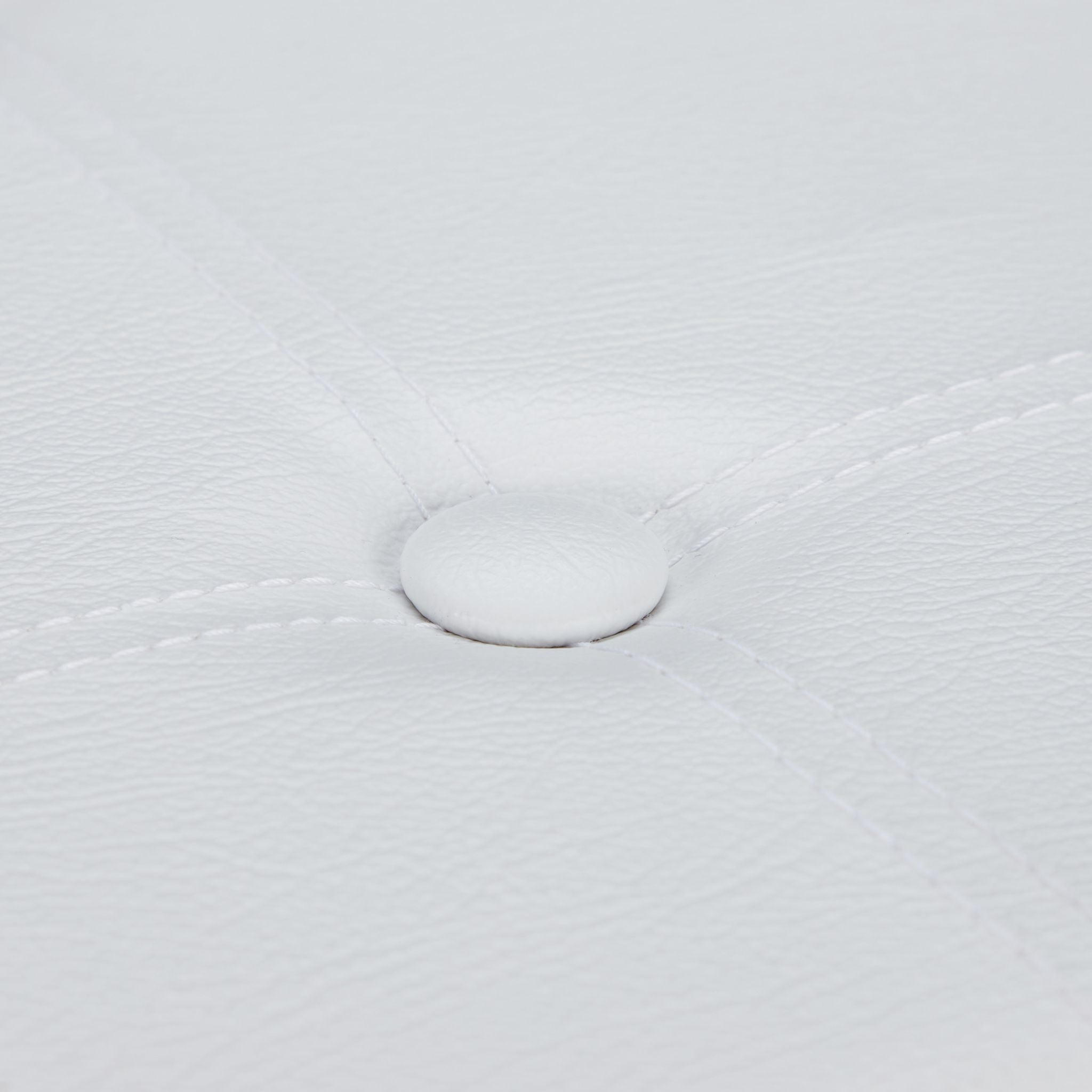 Kunstleder Sitzhocker mit Stauraum Weiss von Relaxdays
