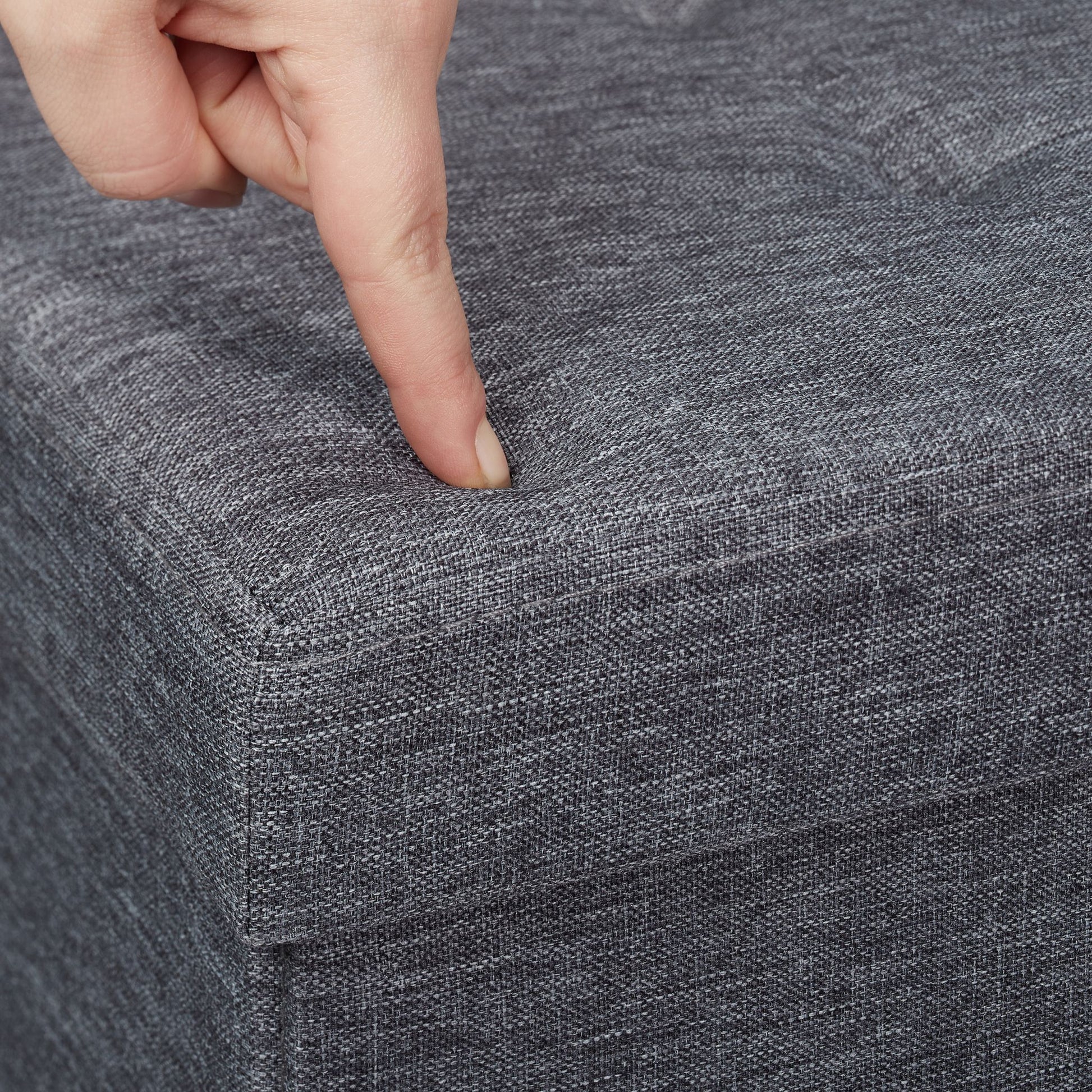 Sitzbank mit Stauraum Anthrazit von Relaxdays