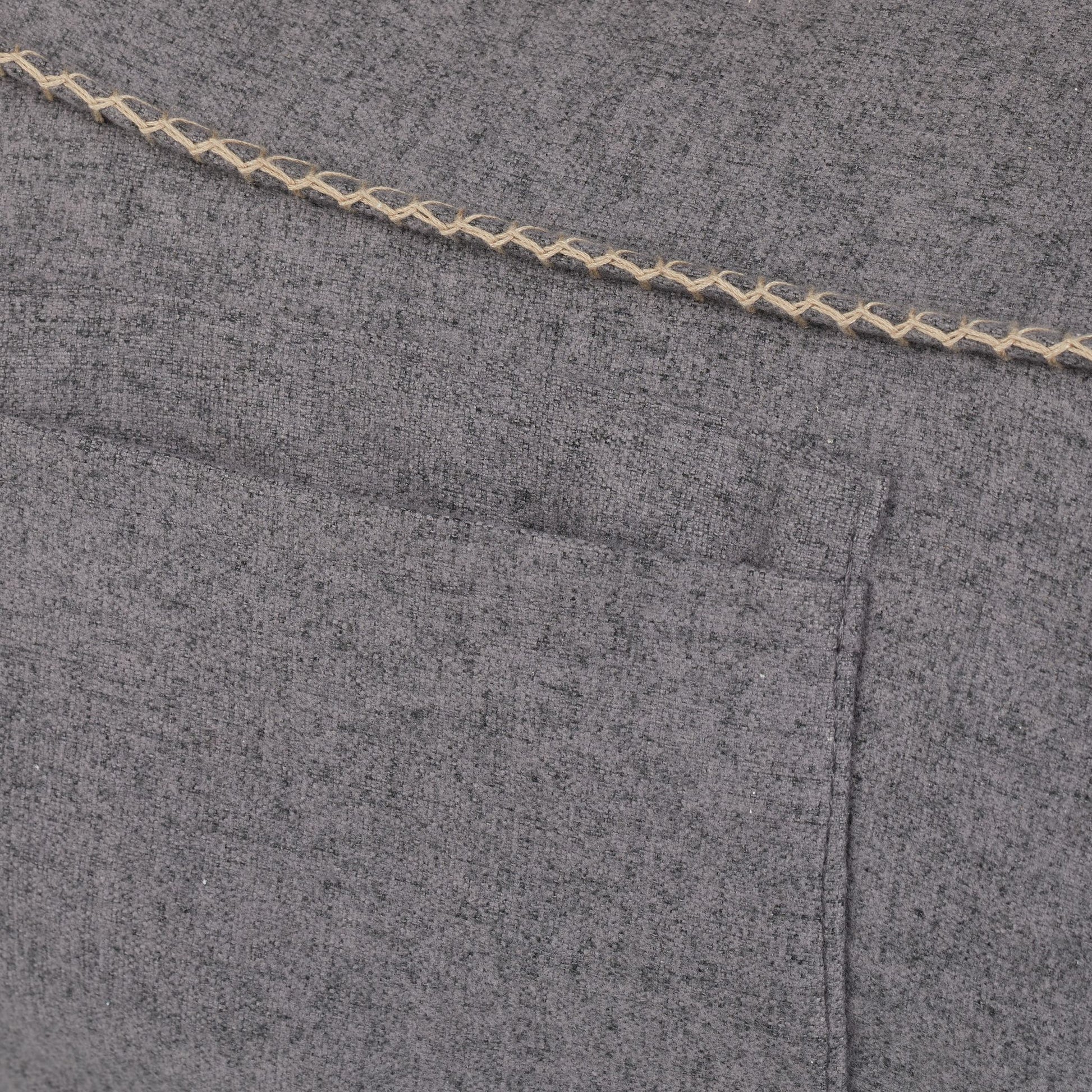 Sitzsack mit Lehne Grau von Relaxdays