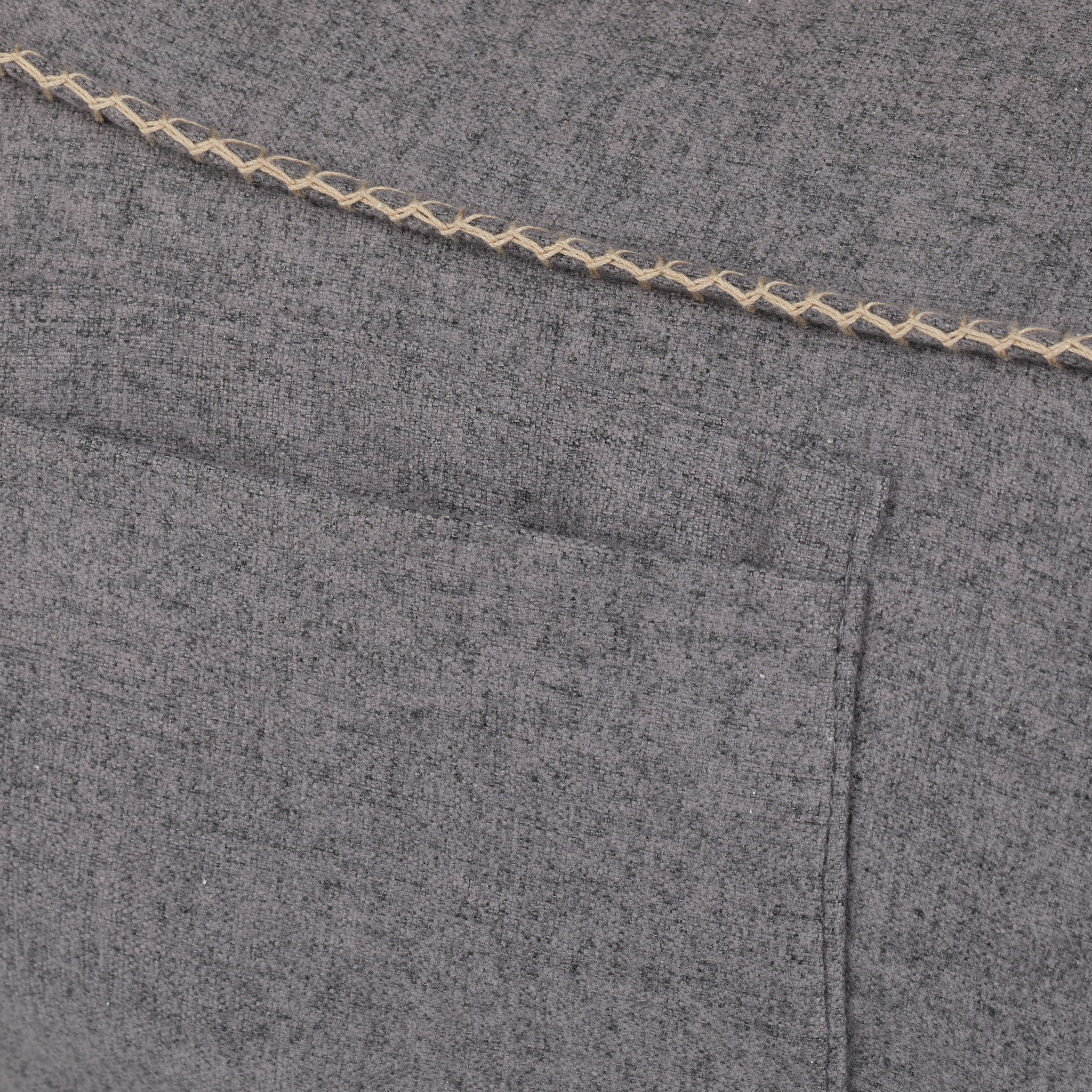 Sitzsack mit Lehne Grau von Relaxdays