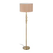 Stehlampe Wohnzimmer beige Beige-Gold von Relaxdays