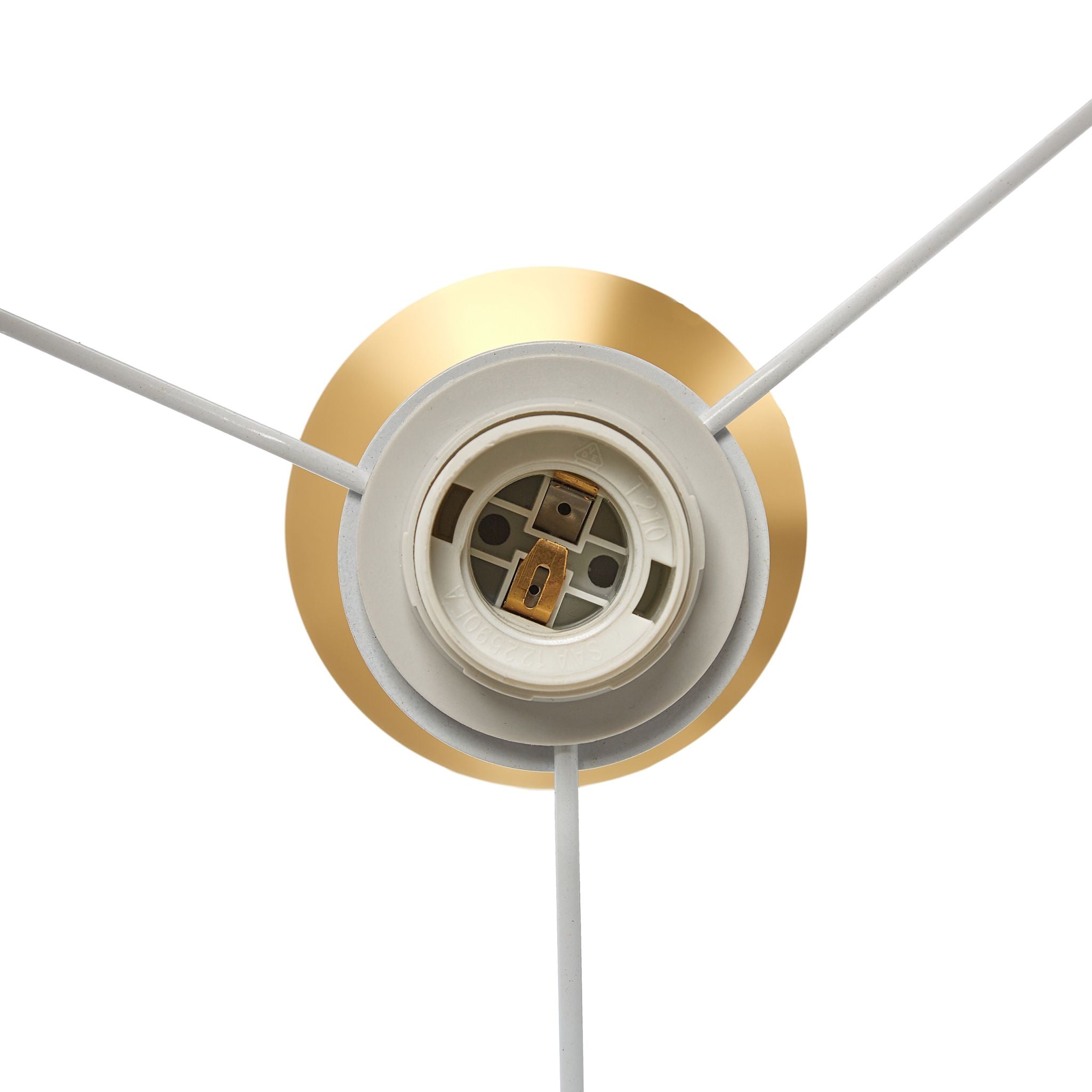 Stehlampe Wohnzimmer beige Beige-Gold von Relaxdays