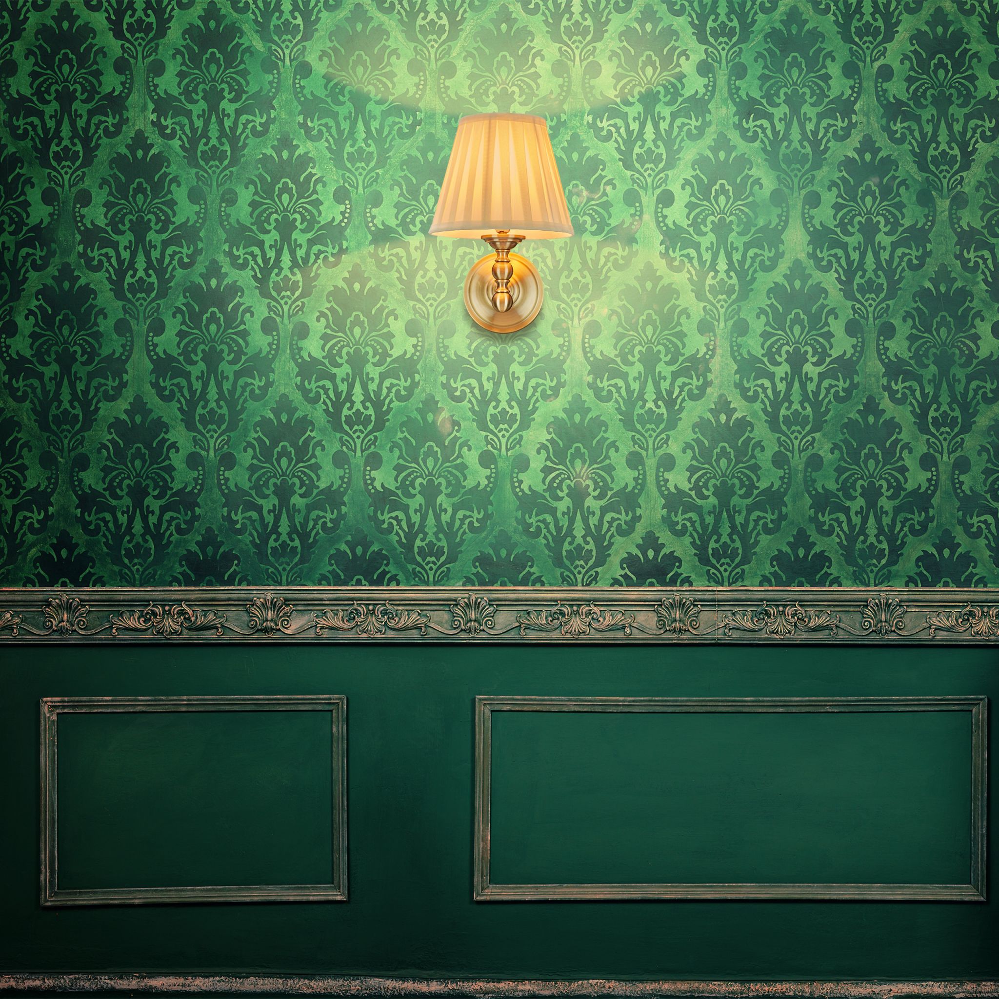 Antike Wandlampe Creme-Kupfer von Relaxdays