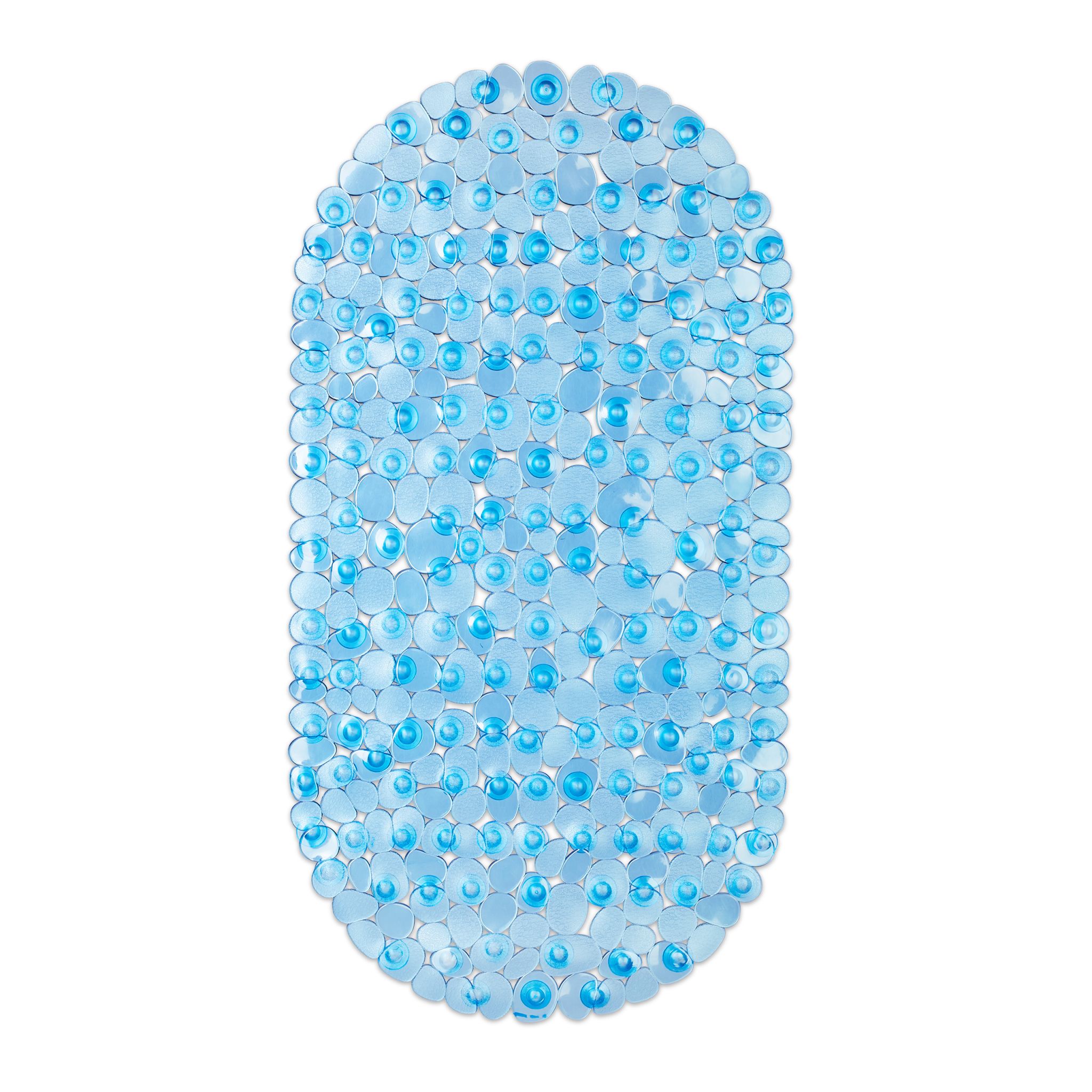 Badewannenmatte Steinoptik Hellblau von Relaxdays