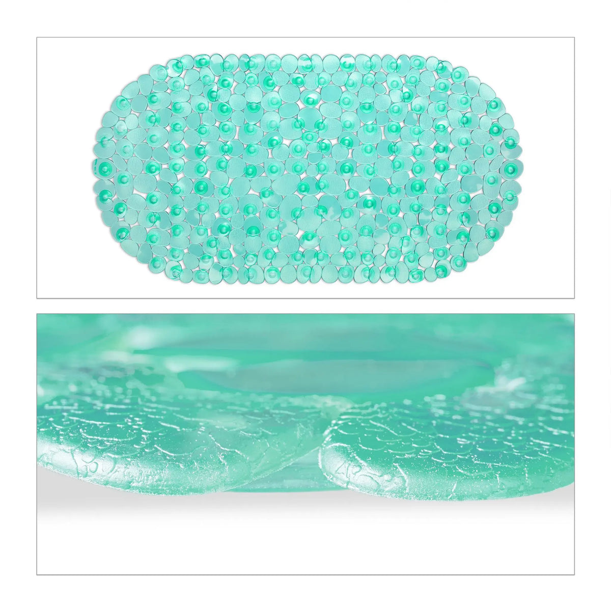 Badewannenmatte Steinoptik Türkis von Relaxdays