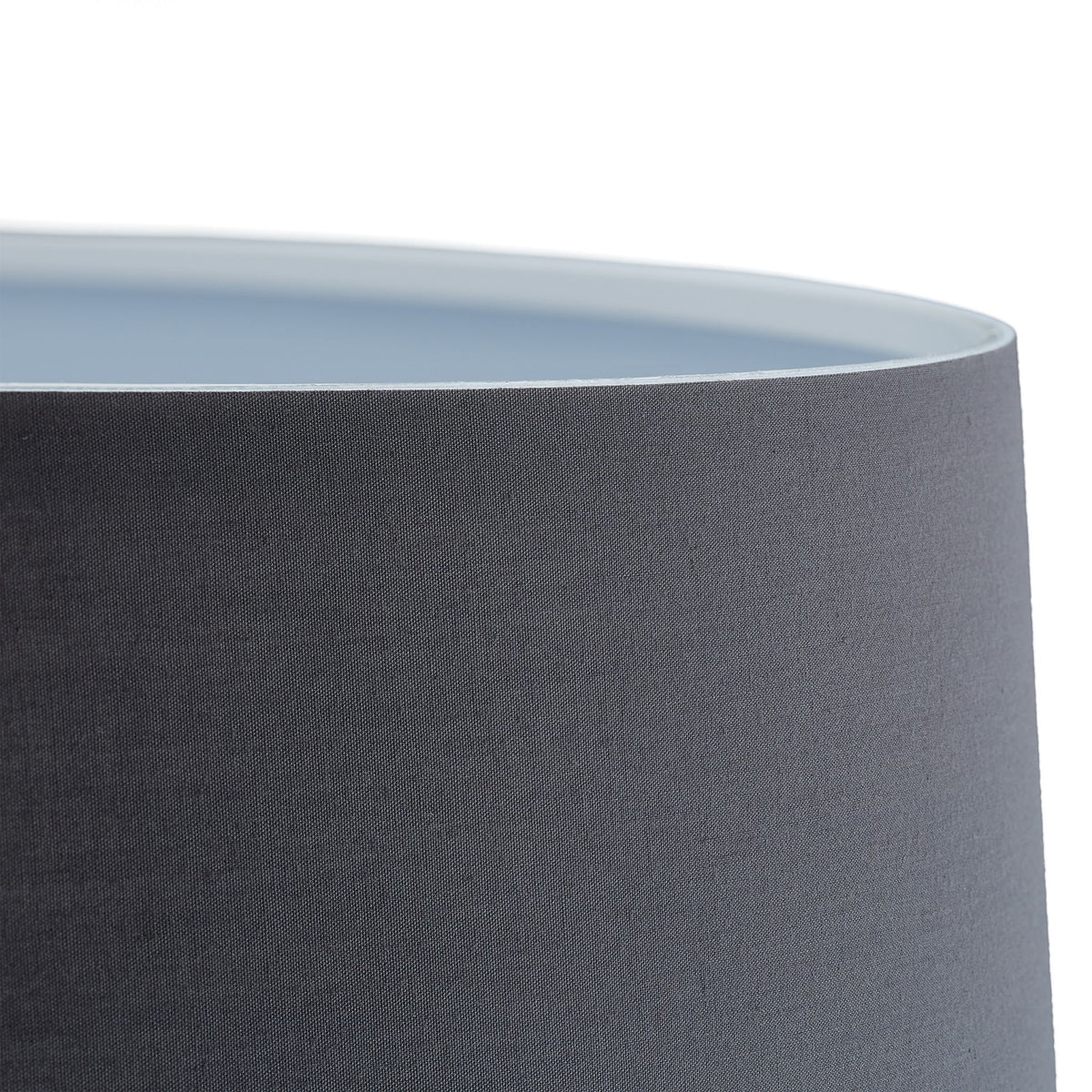 Stehlampe mit Stoffschirm Silber-Grau von Relaxdays